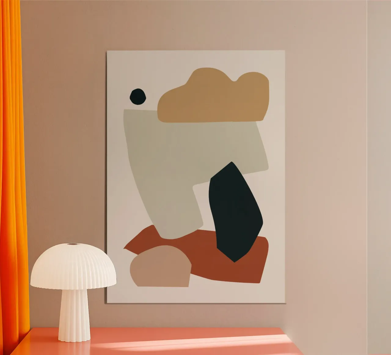 Collage Earth I alu-dibond by Orara Studio