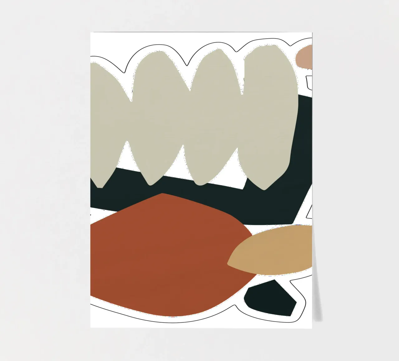 Collage Earth II sticker sheet by Orara Studio