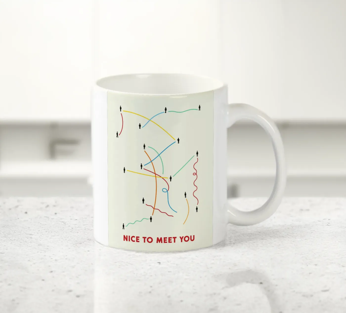 Connection Paths ceramic mug by brunaeuflauzino