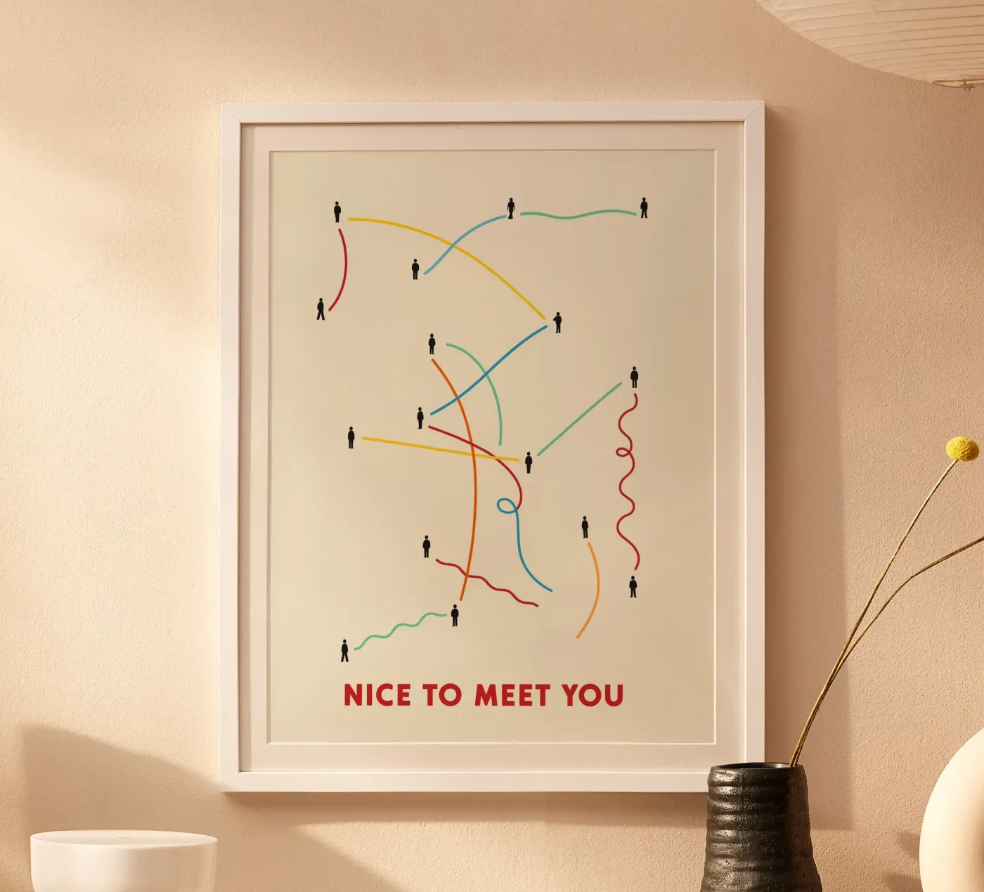 Connection Paths poster by brunaeuflauzino