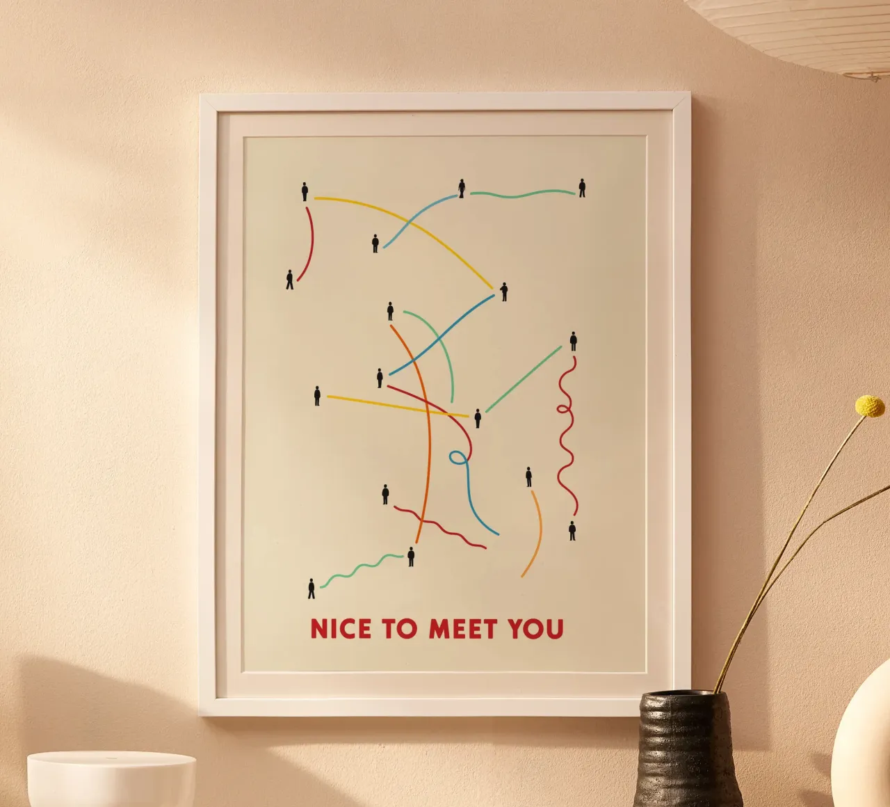 Connection Paths poster by brunaeuflauzino