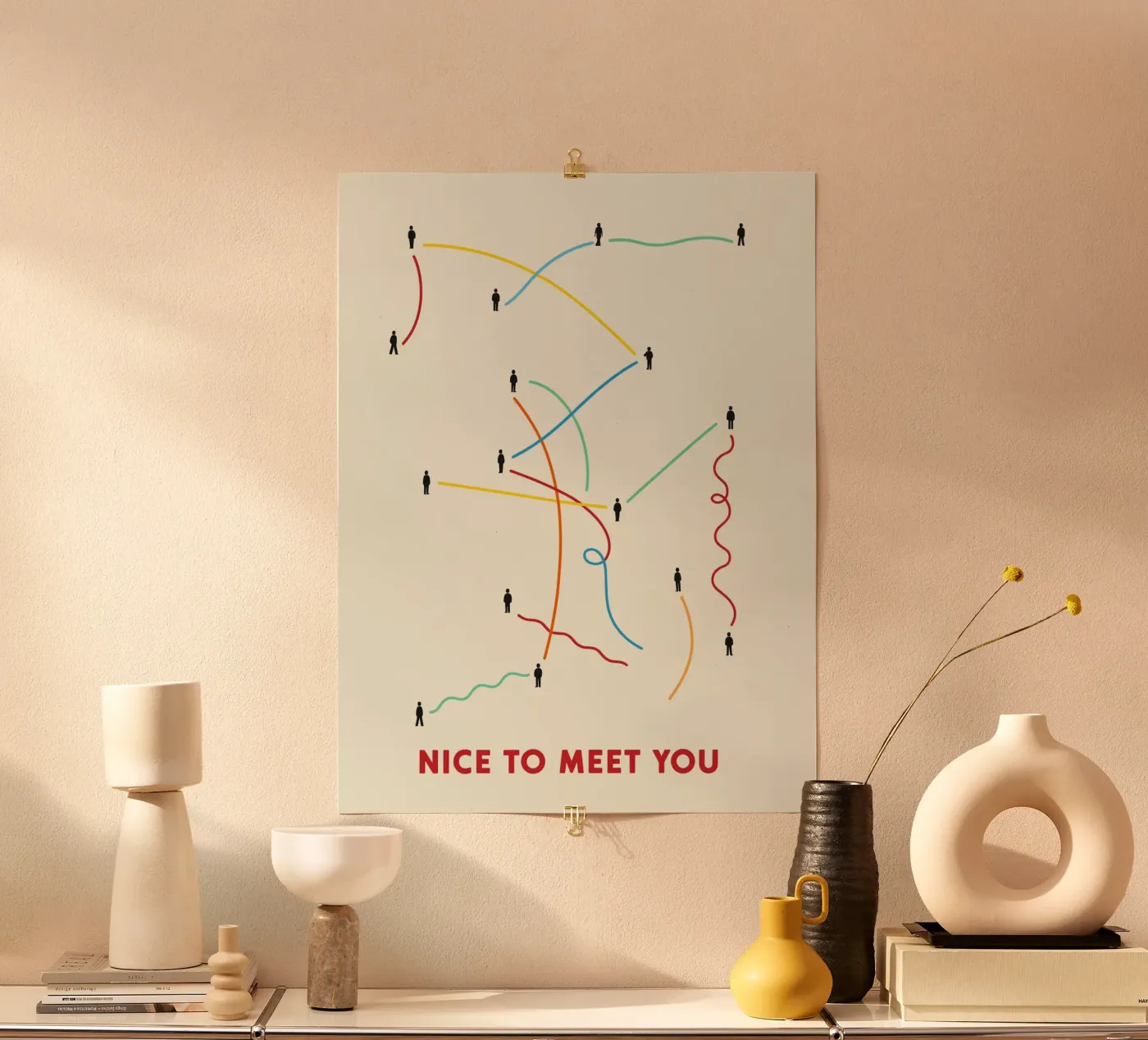 Connection Paths Poster von brunaeuflauzino