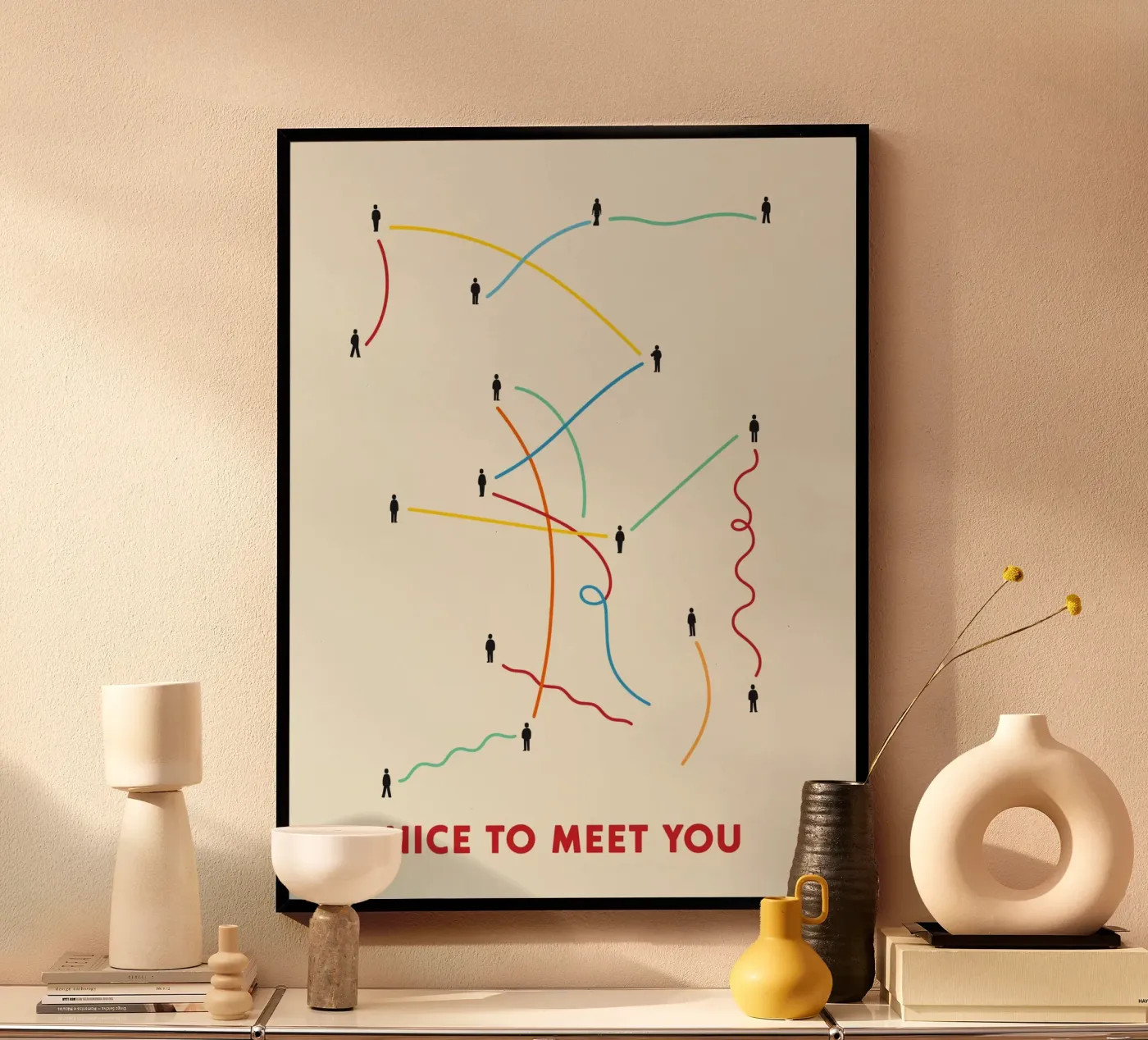 Connection Paths Poster von brunaeuflauzino