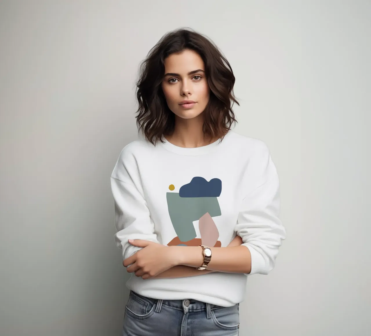 Collage Pastel I Sweatshirt von Orara Studio