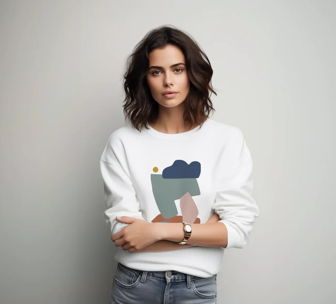 Collage Pastel I Sweatshirt von Orara Studio