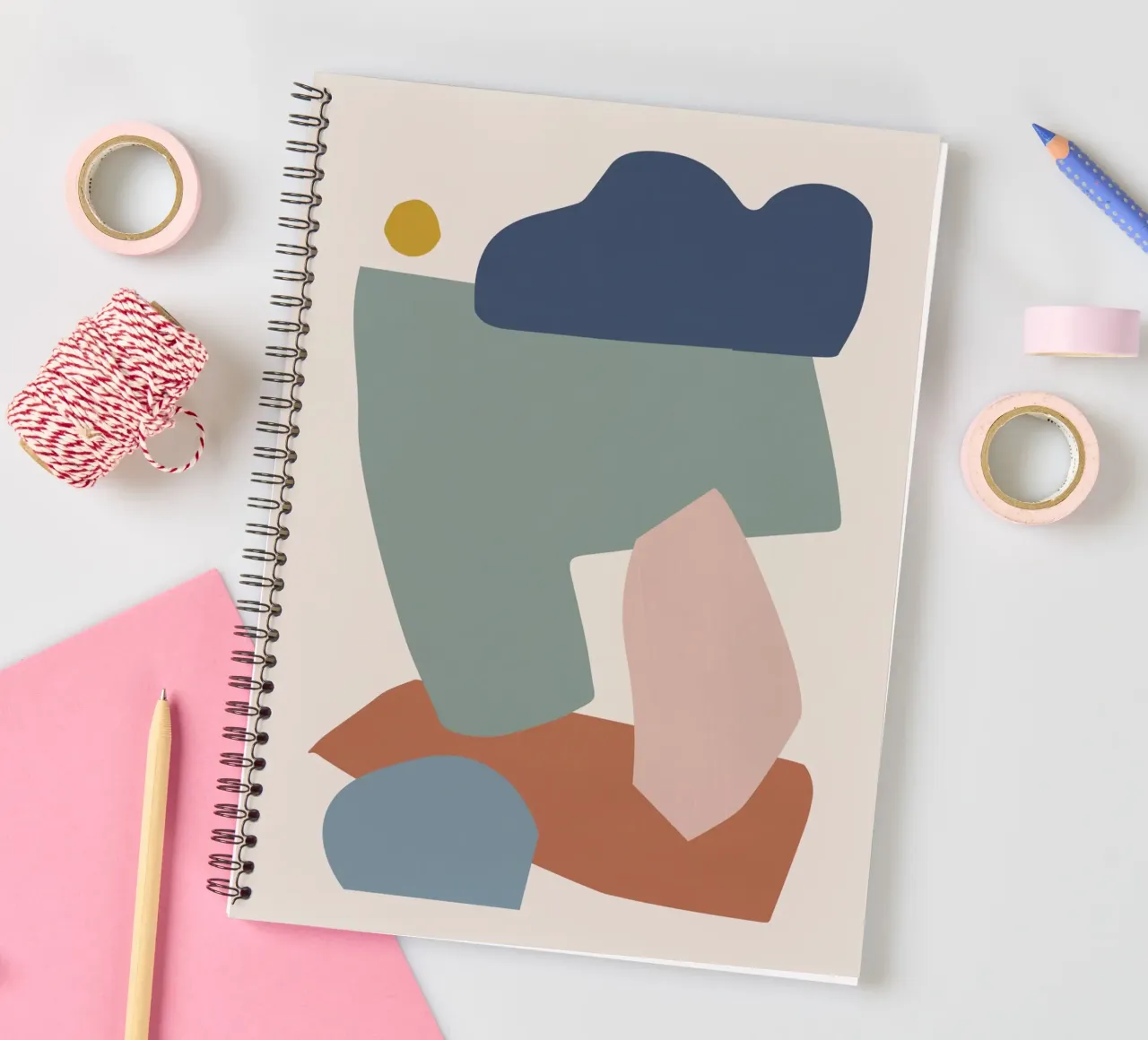 Collage Pastel I Ringbuch von Orara Studio