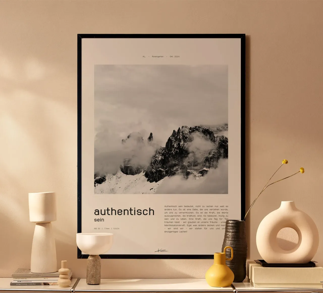 authentisch sein poster by KL.