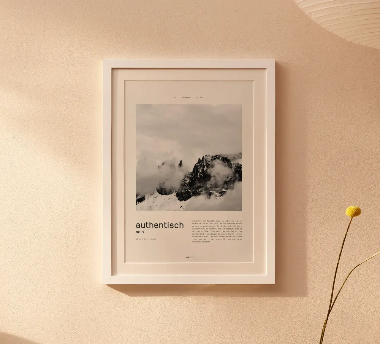 authentisch sein poster by KL.