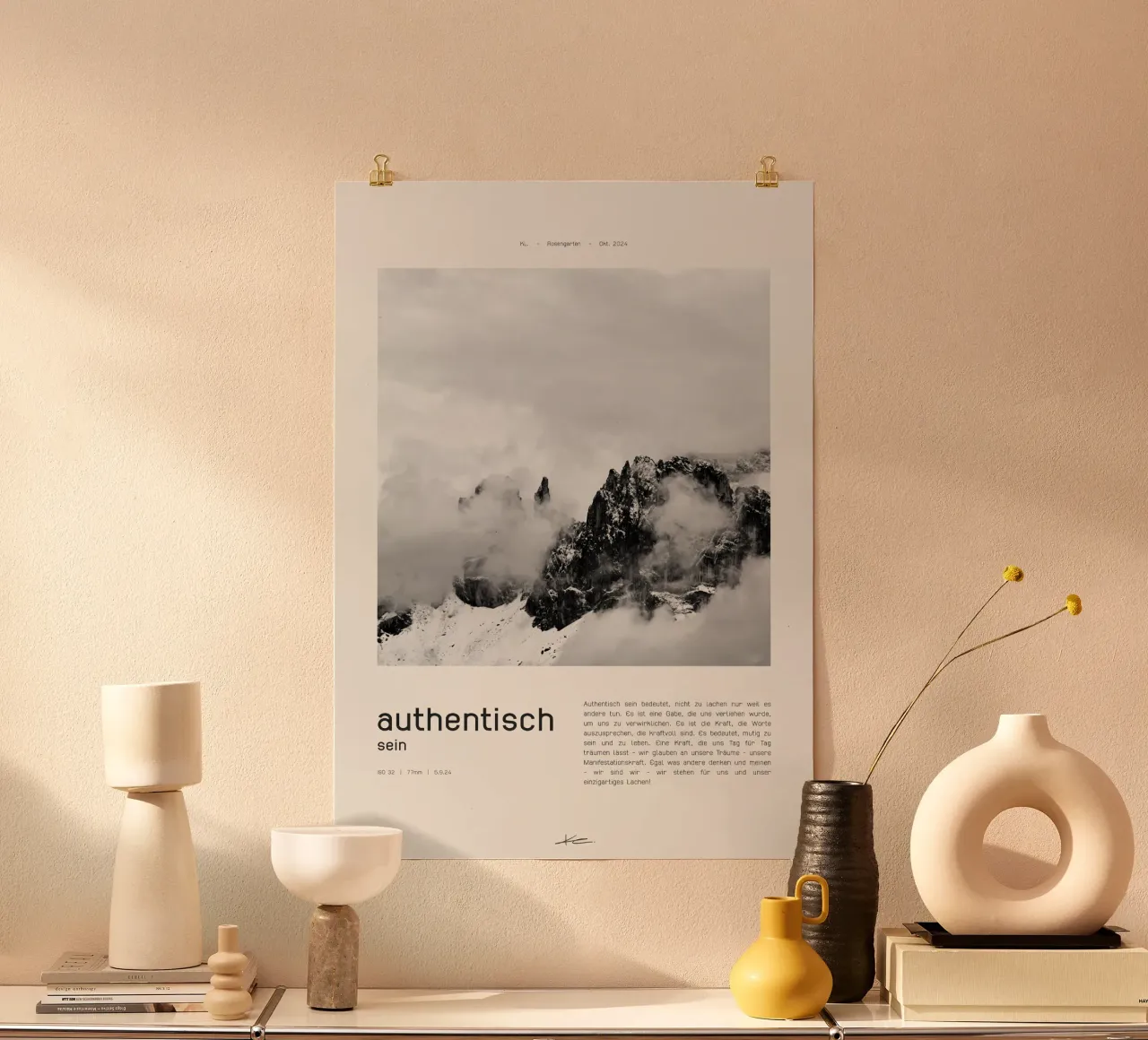 authentisch sein poster by KL.