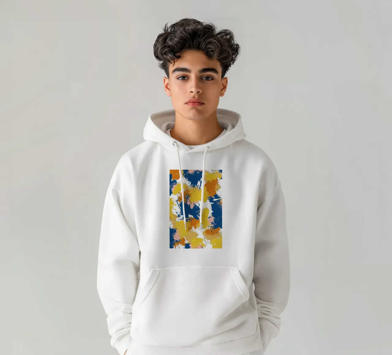 Astratto colorato I felpa con cappuccio da Orara Studio