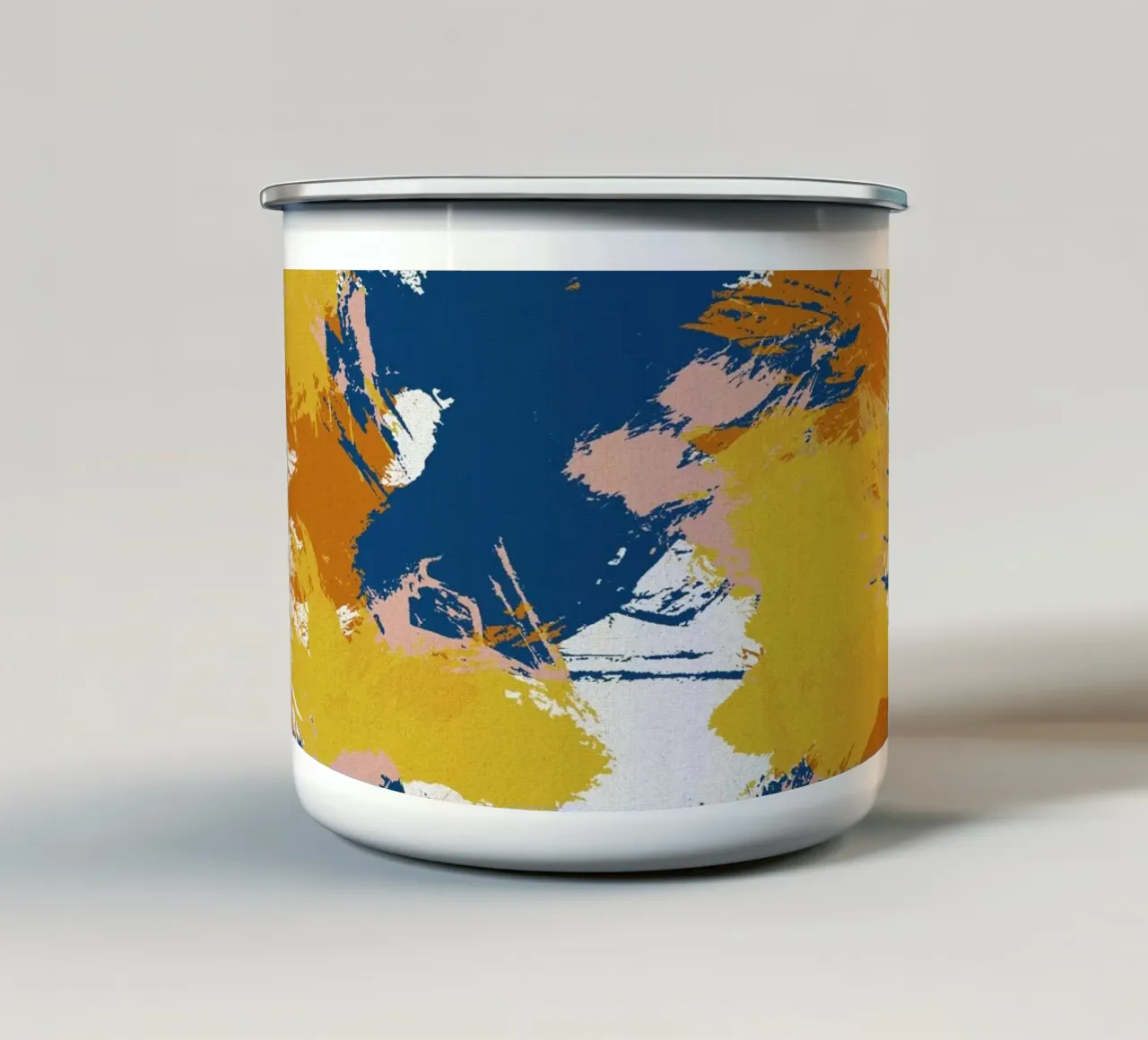 Astratto colorato I tazza in smalto da Orara Studio
