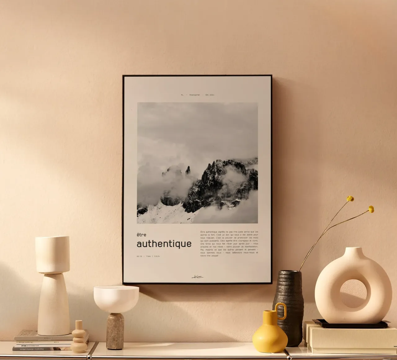 être authentique plexiglass da KL.