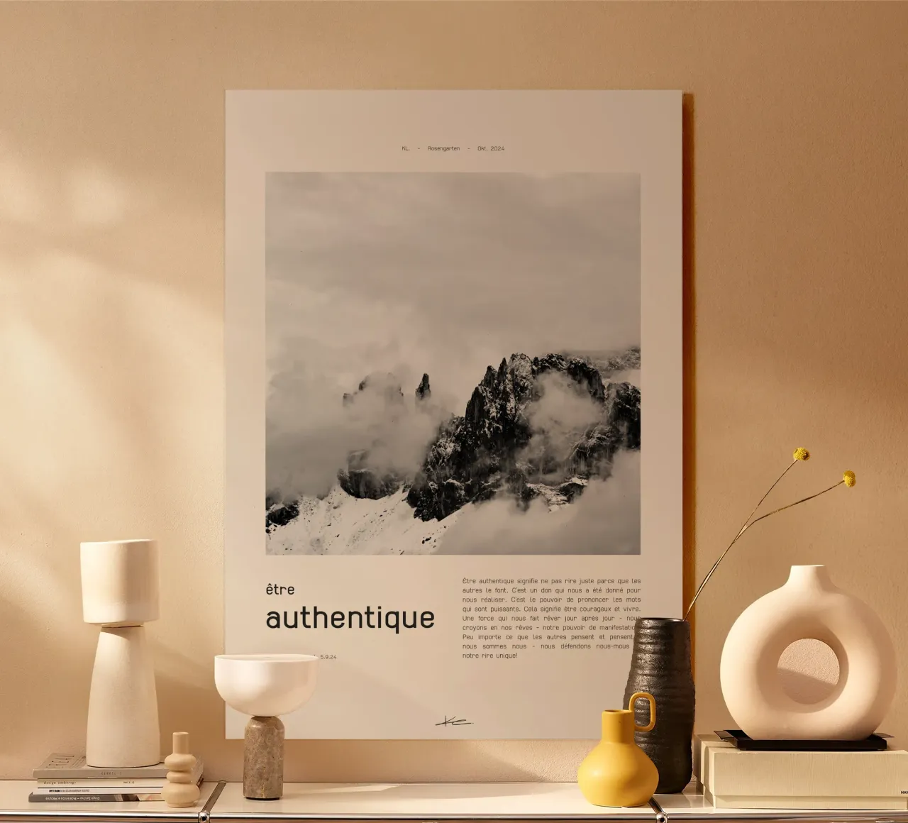 être authentique plexiglass da KL.