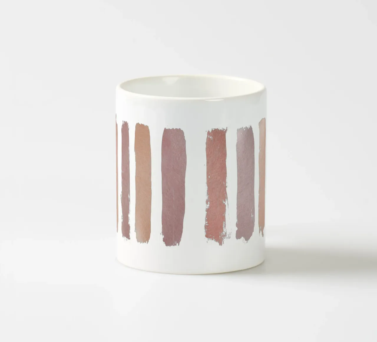 Strisce rosa polverose tazza in ceramica da Orara Studio