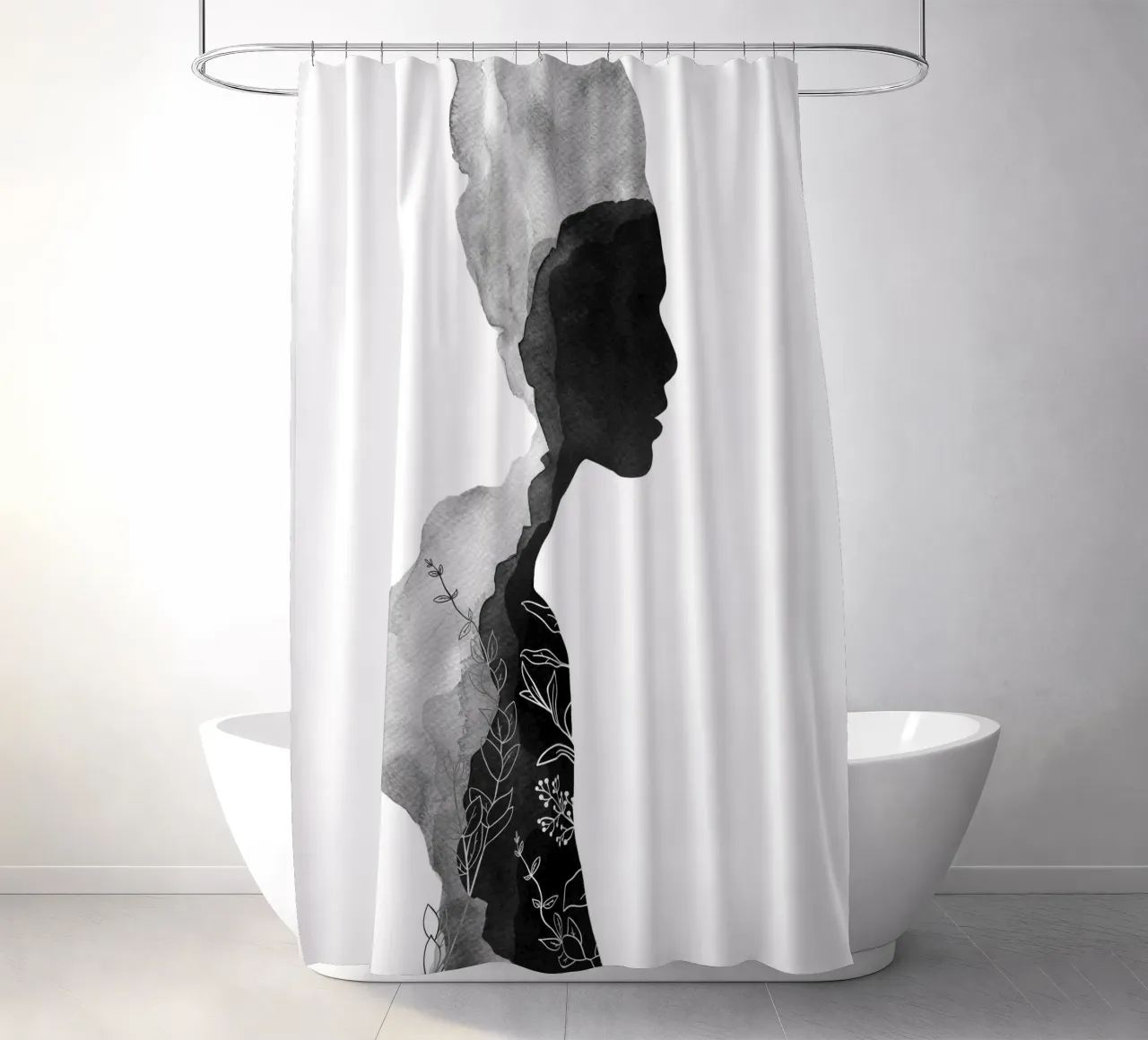 Her shower curtain by Orara Studio
