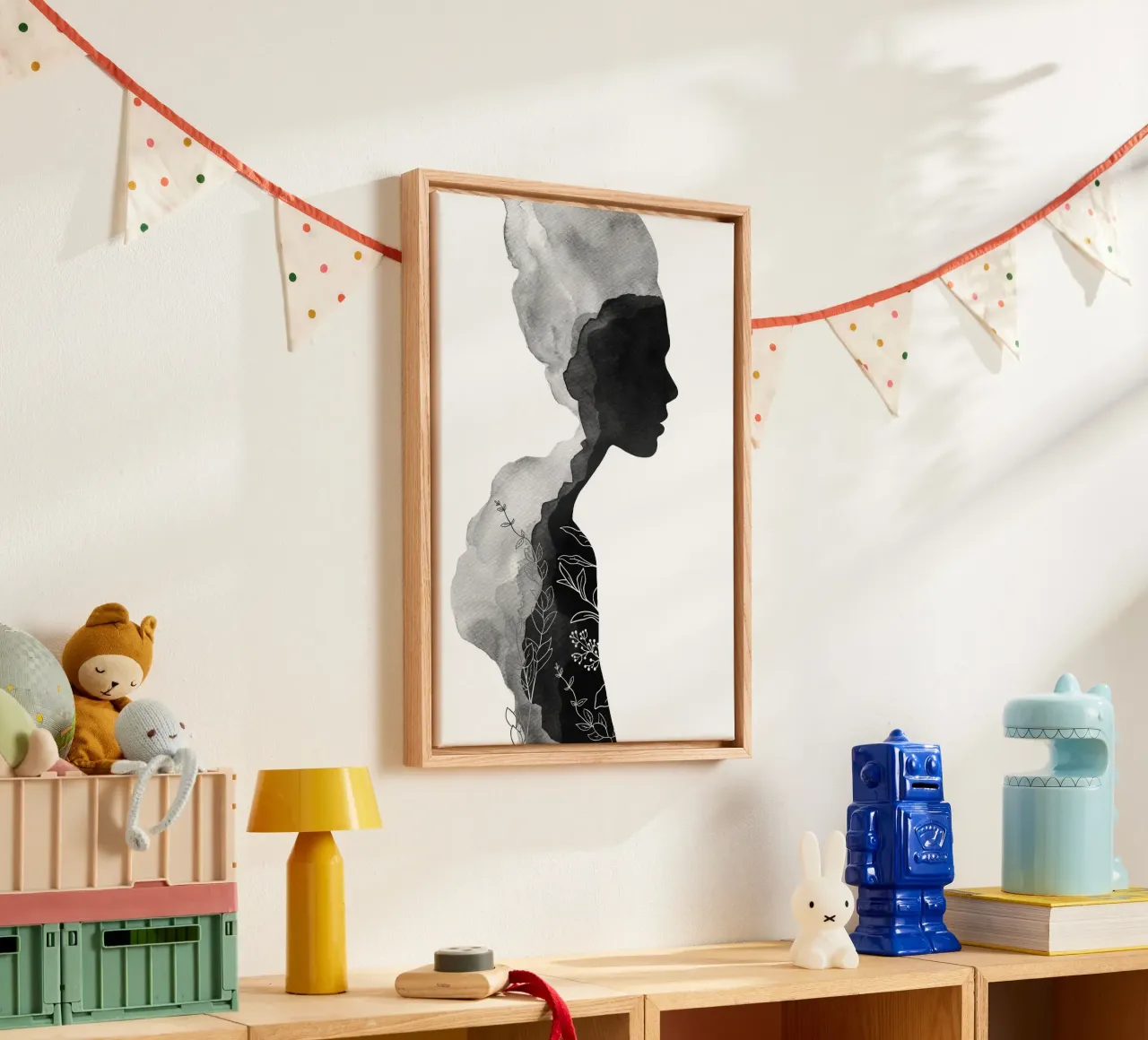 Haar canvas met Baklijst van Orara Studio