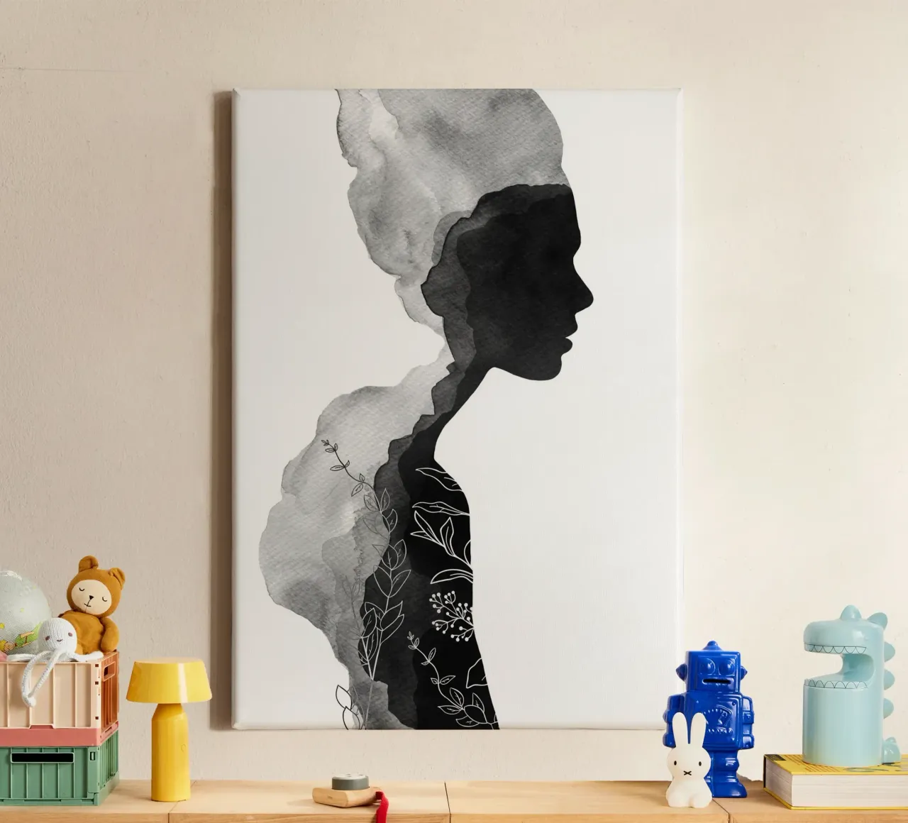Haar canvas met Baklijst van Orara Studio