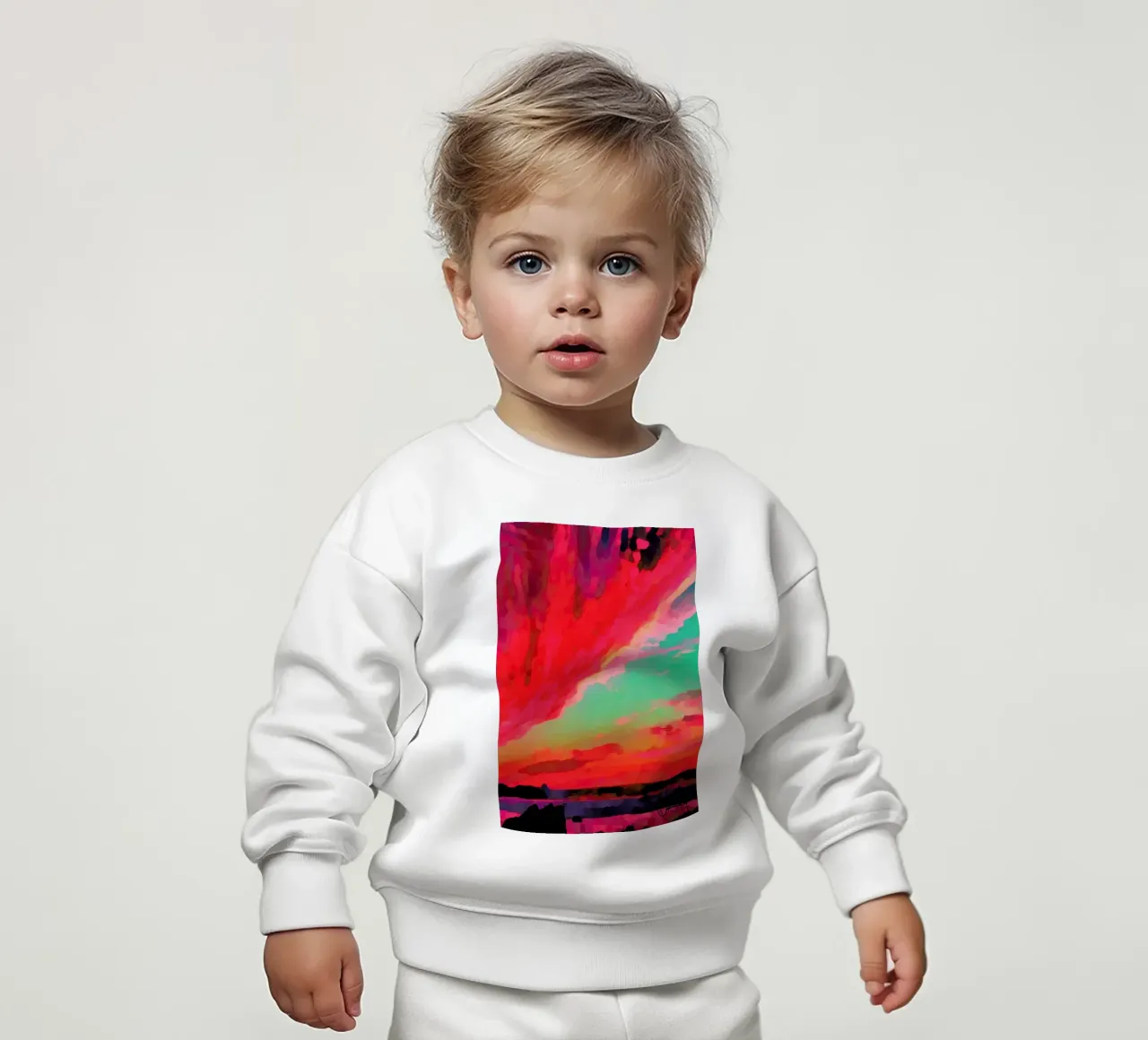 Aspetto All'alba felpa neonato da Xchange Art Studio