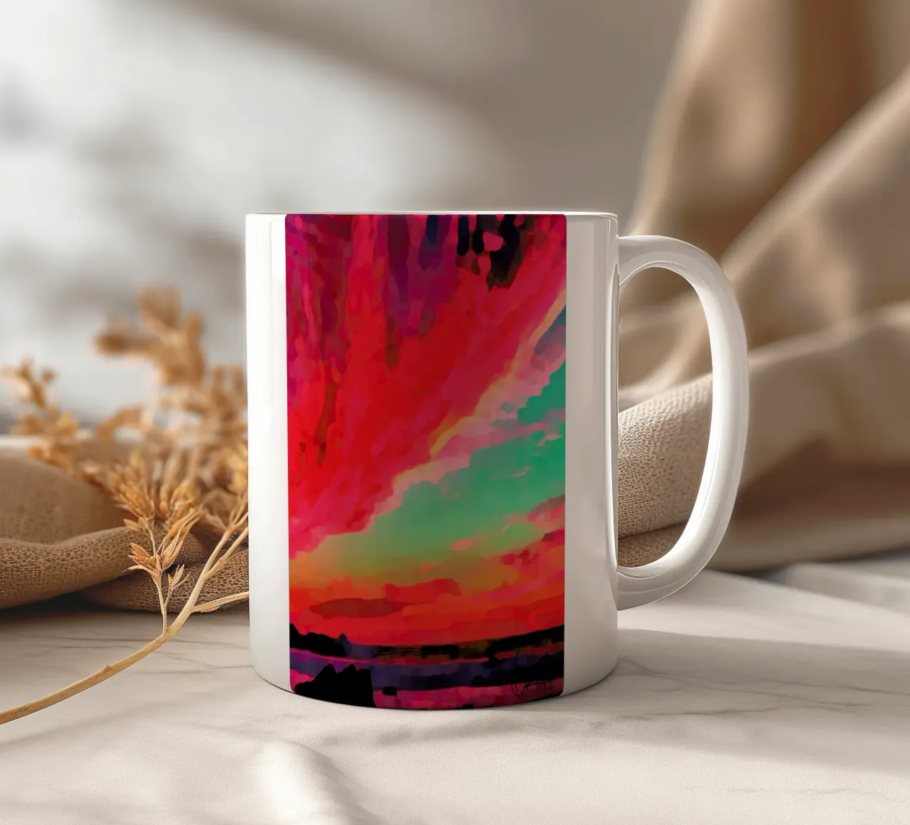 Aspetto All'alba tazza in ceramica da Xchange Art Studio