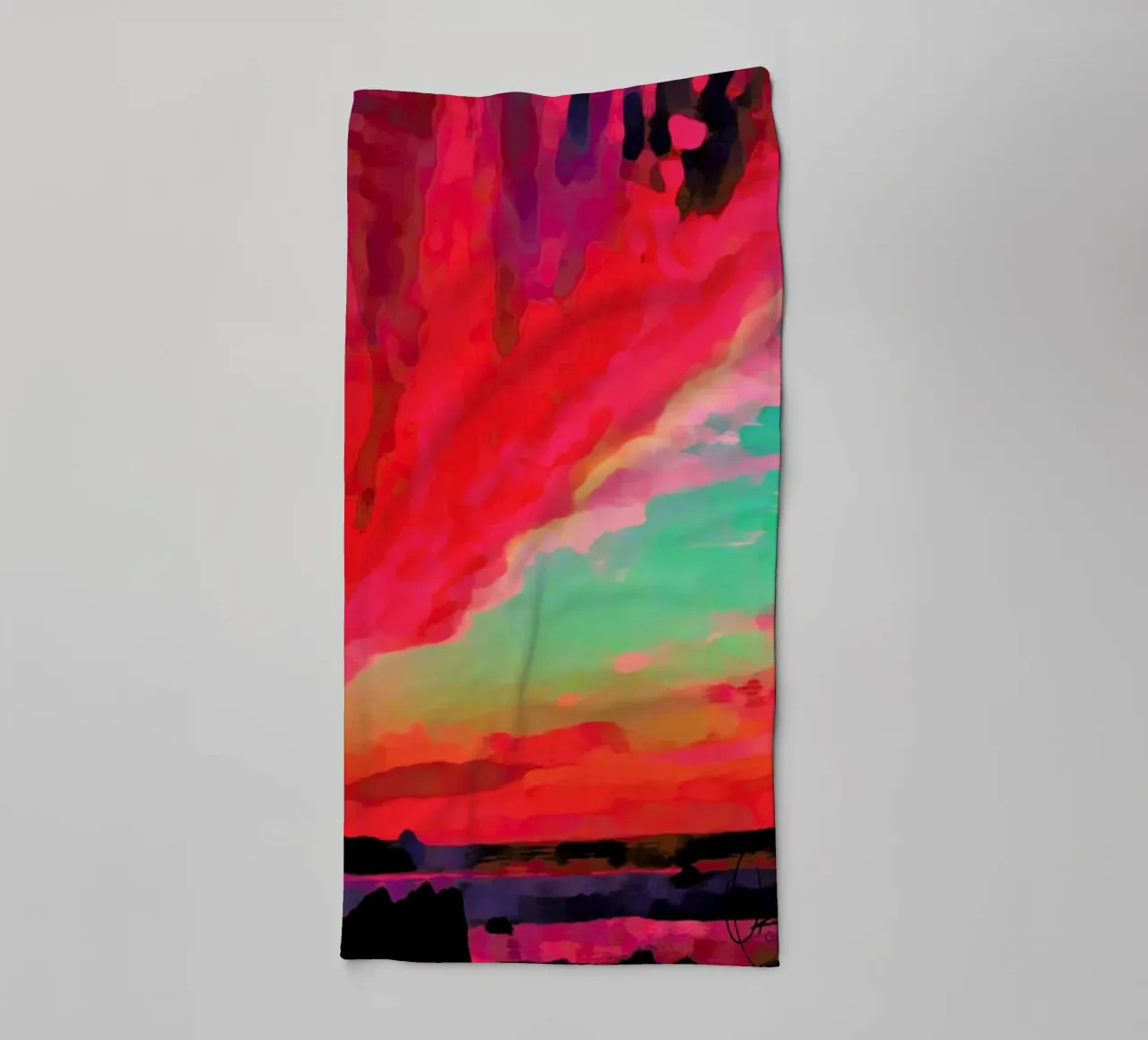 Aspetto All'alba asciugamano da bagno da Xchange Art Studio