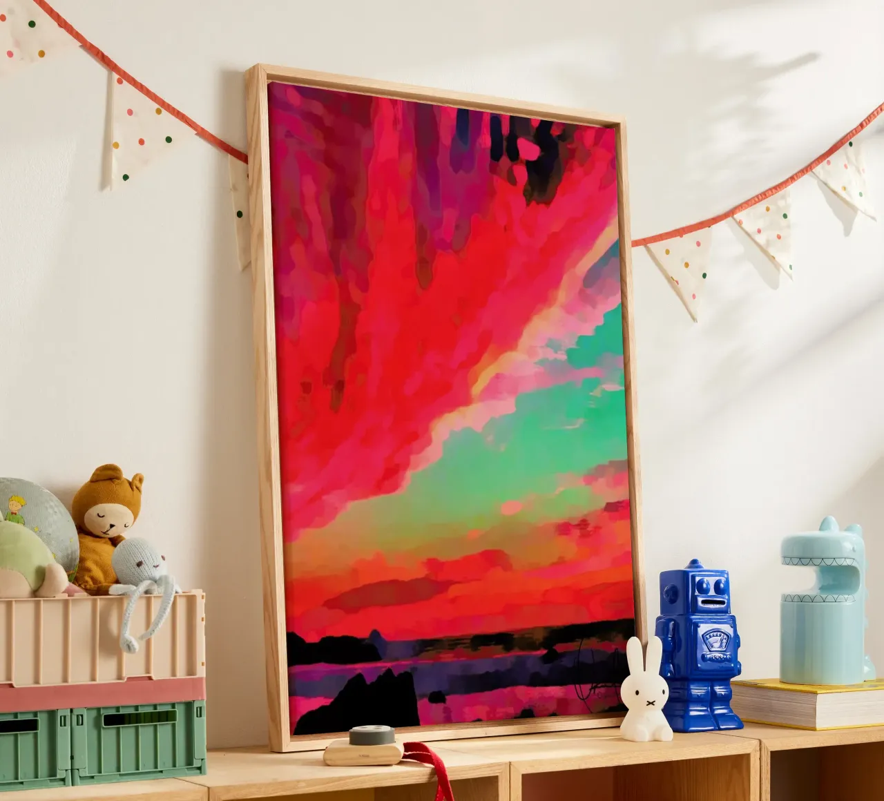 Aspetto All'alba canvas met Baklijst van Xchange Art Studio
