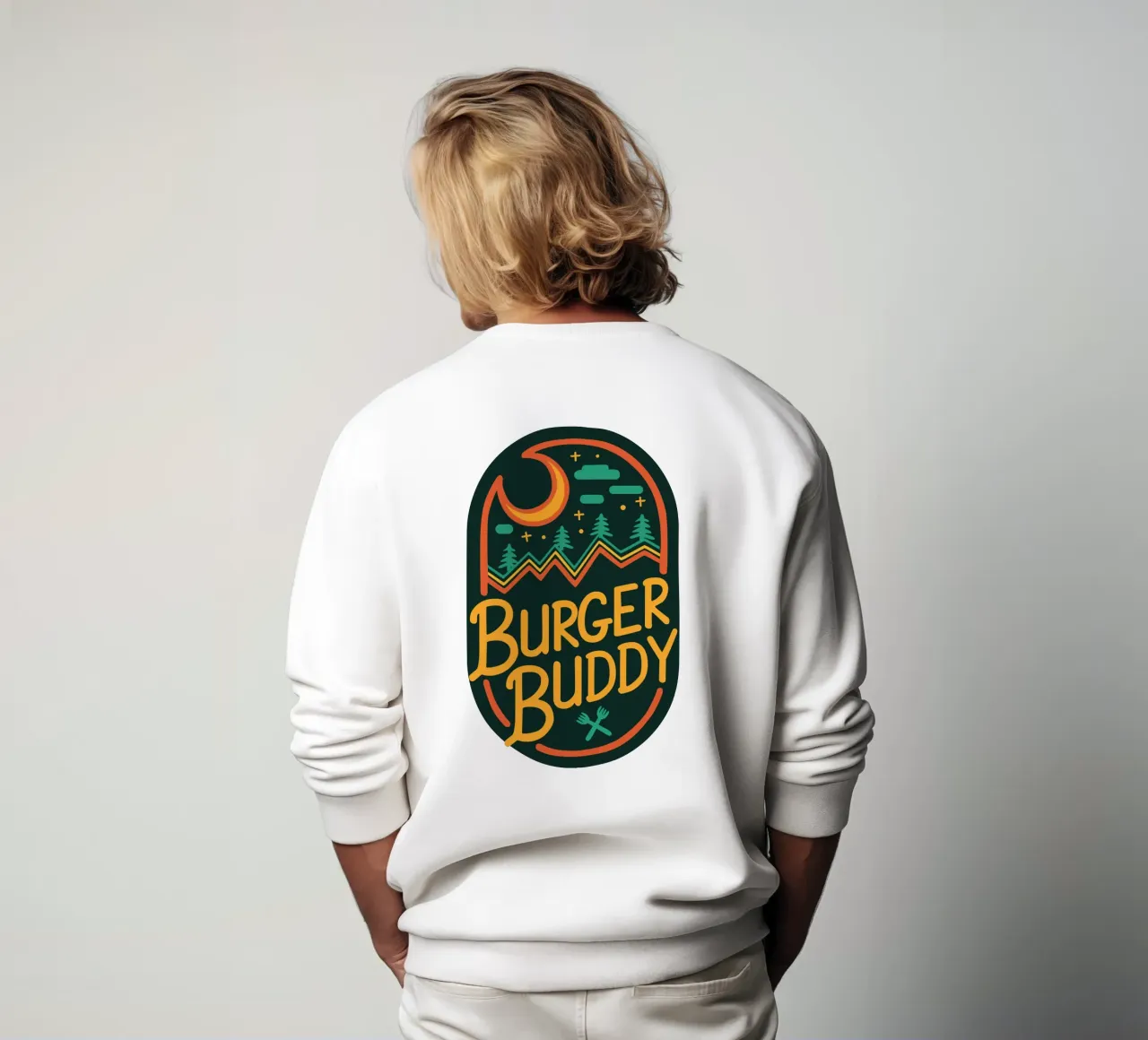 Burger Buddy al chiaro di luna felpa da ComfyCouture