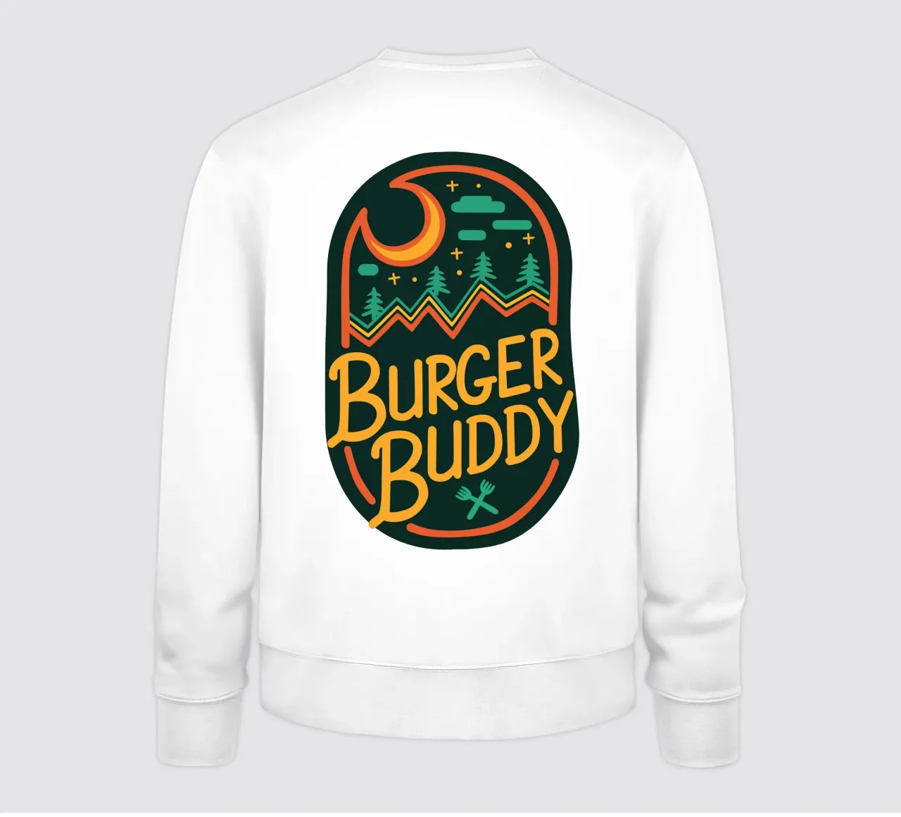 Burger Buddy al chiaro di luna felpa da ComfyCouture