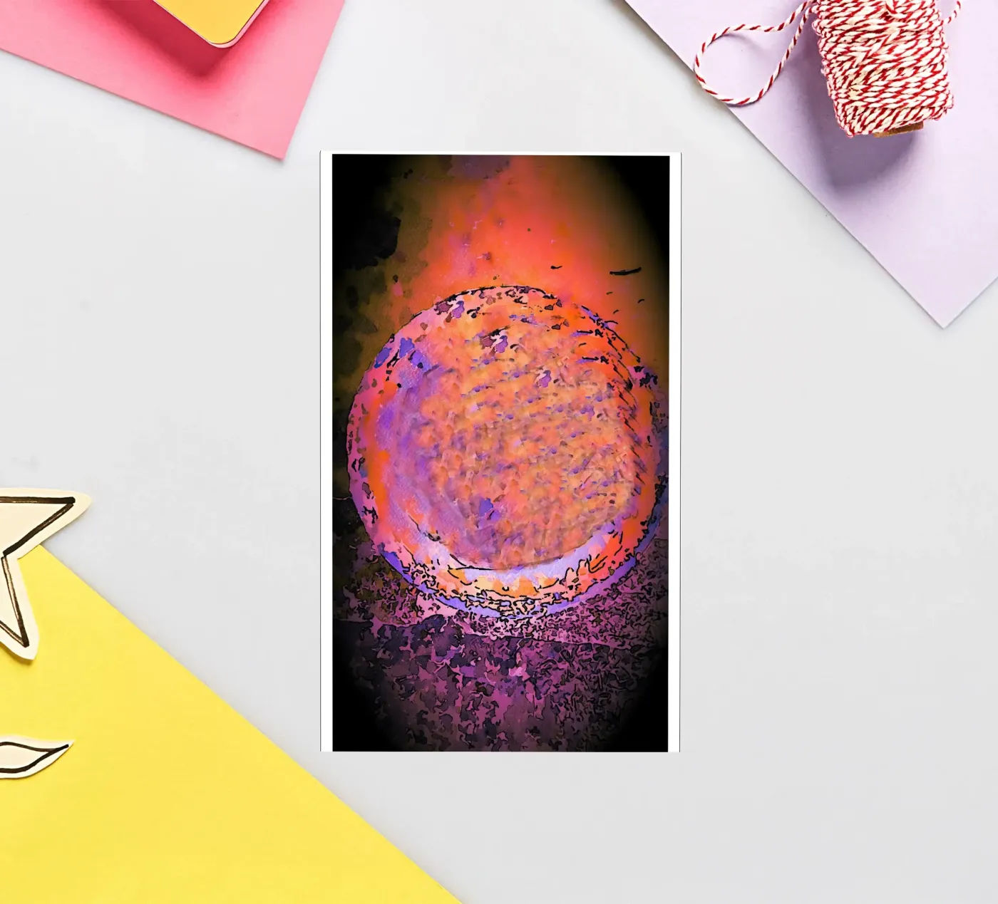 Planet sticker van Massimo Frascogna