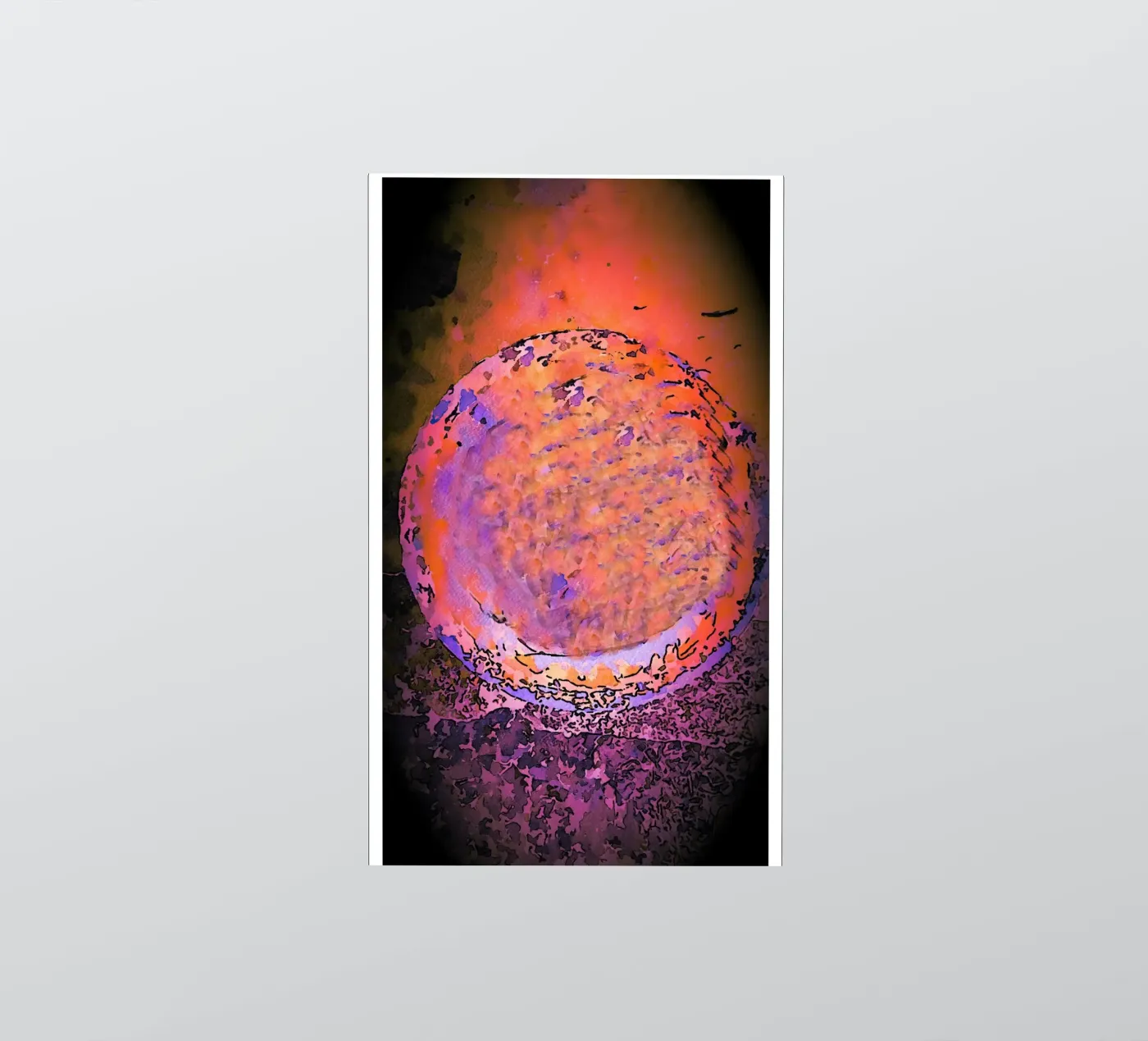 Planet sticker van Massimo Frascogna