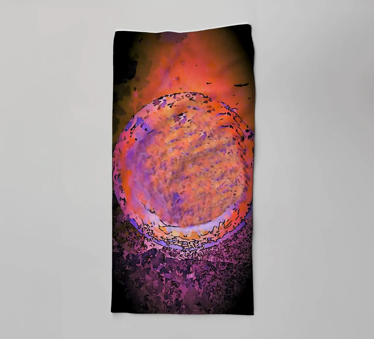 Planet towel by Massimo Frascogna