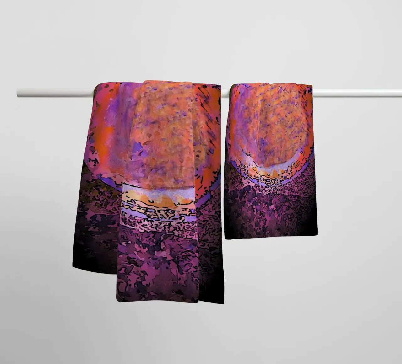 Planet towel by Massimo Frascogna