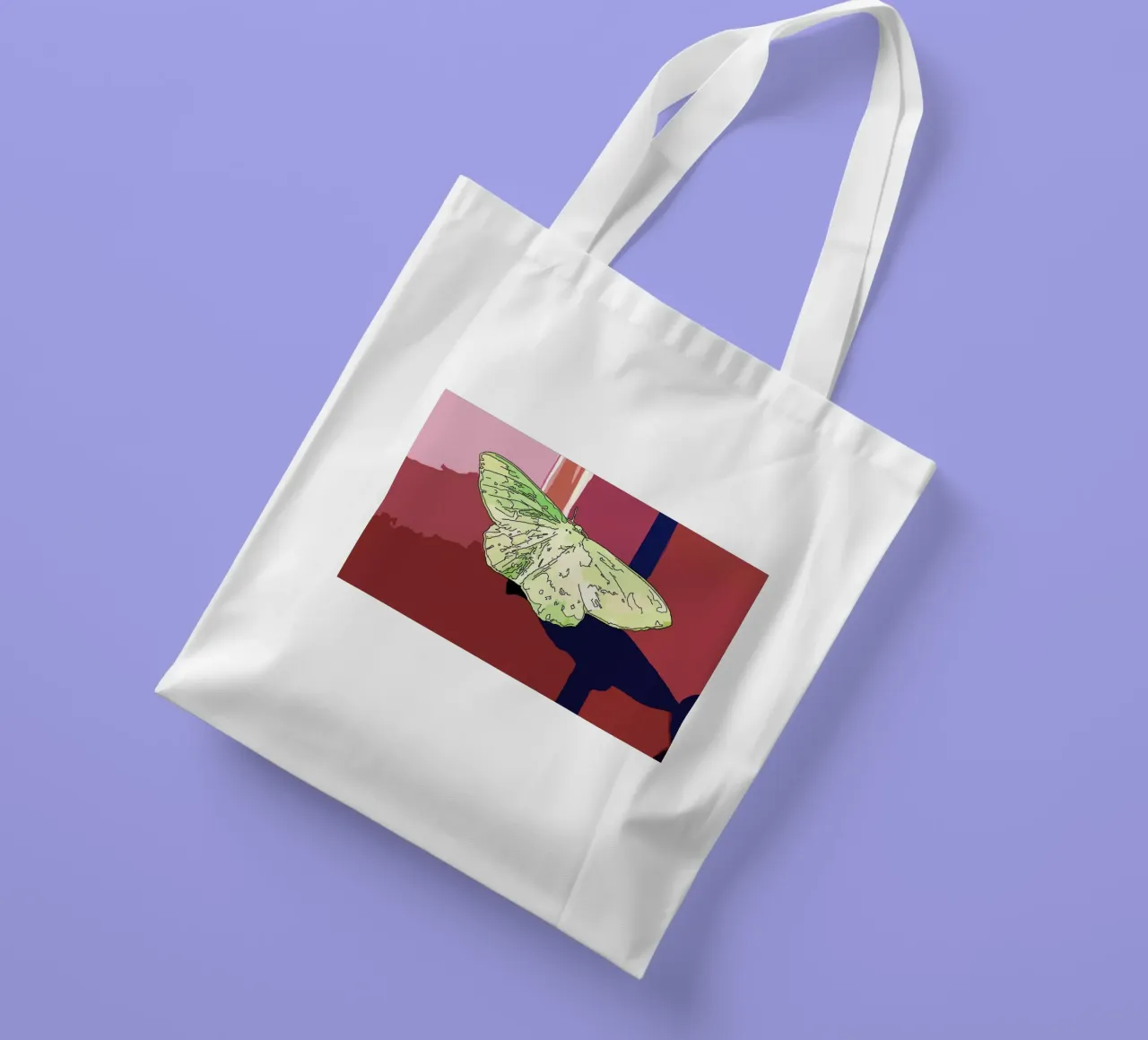 Farfalla borsa in juta da Massimo Frascogna