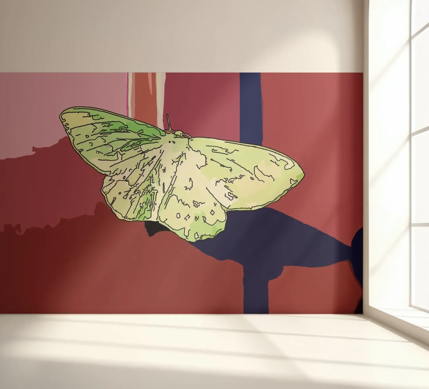 Vlinder fotobehang van Massimo Frascogna