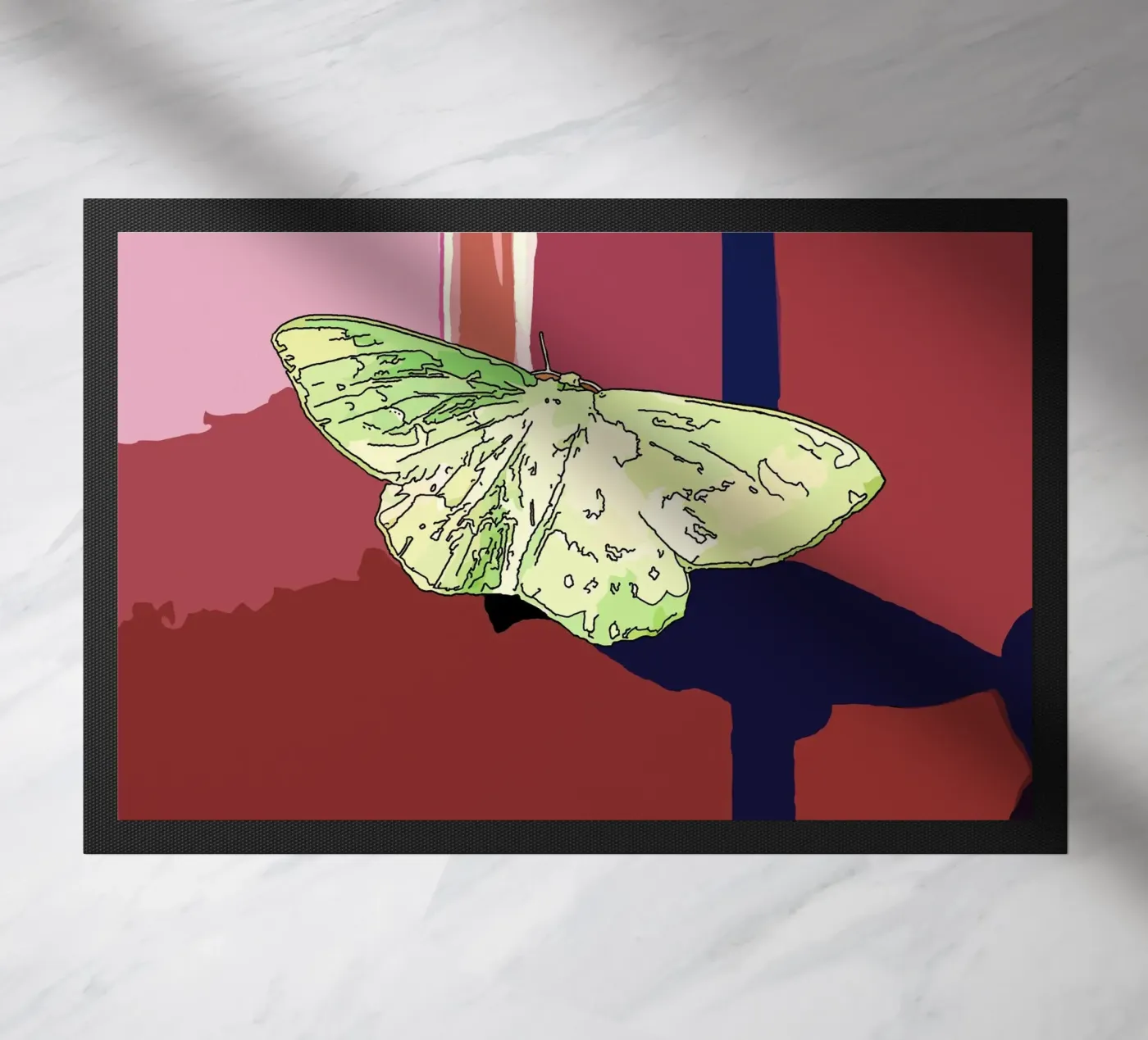 Schmetterling Fußmatte von Massimo Frascogna