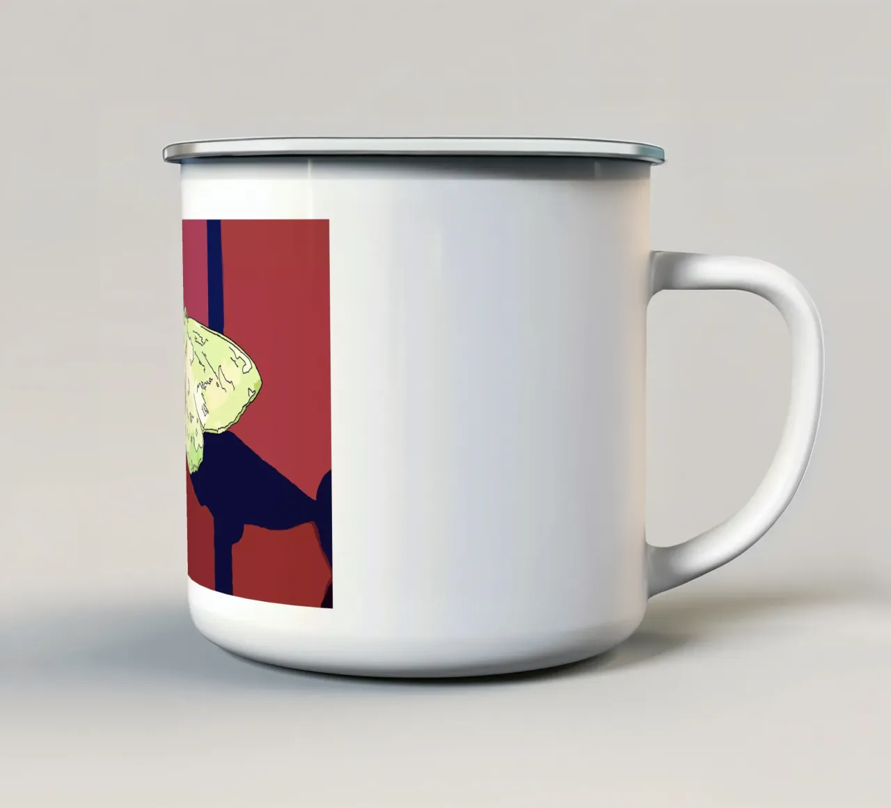 Farfalla tazza in smalto da Massimo Frascogna