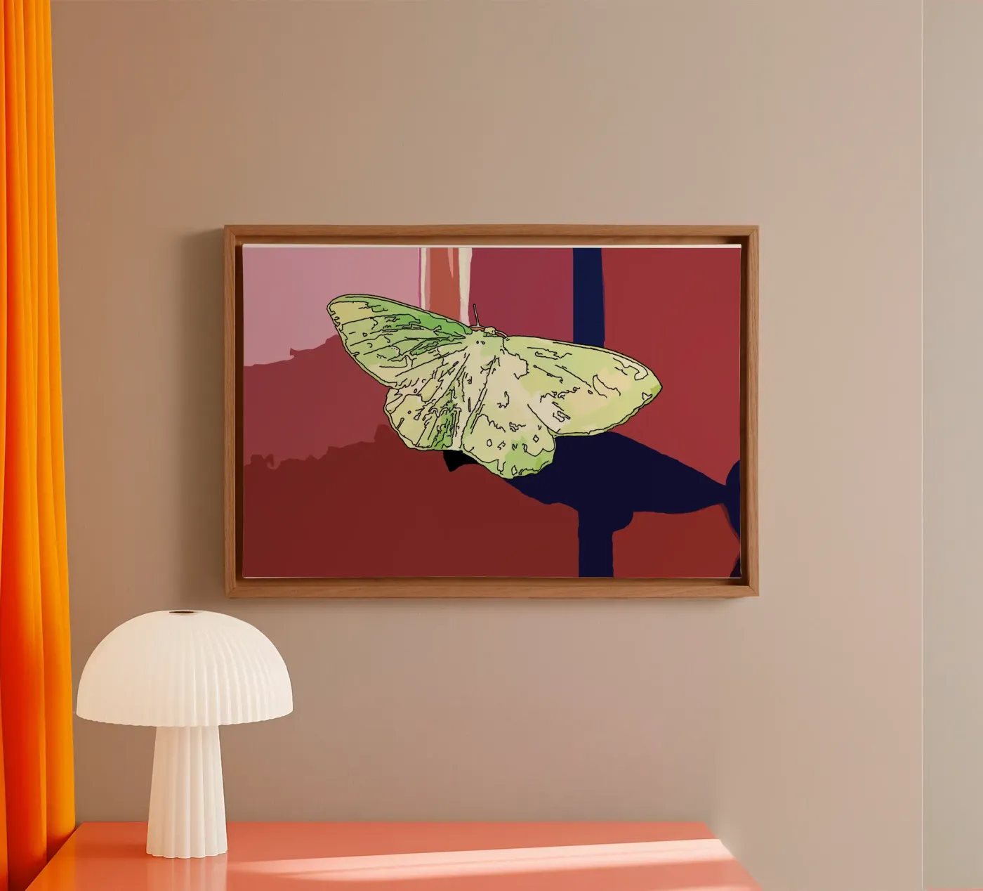 Butterfly canvas by Massimo Frascogna