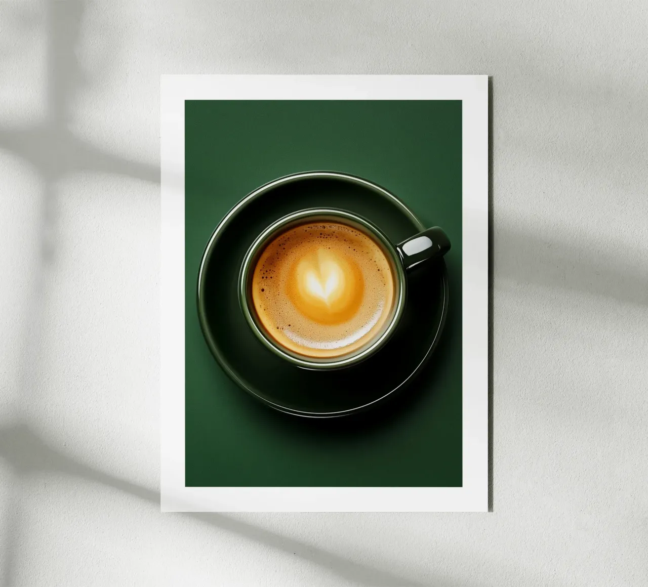 Espresso in tazza verde alluminio dibond da Spice & Spoon Studio