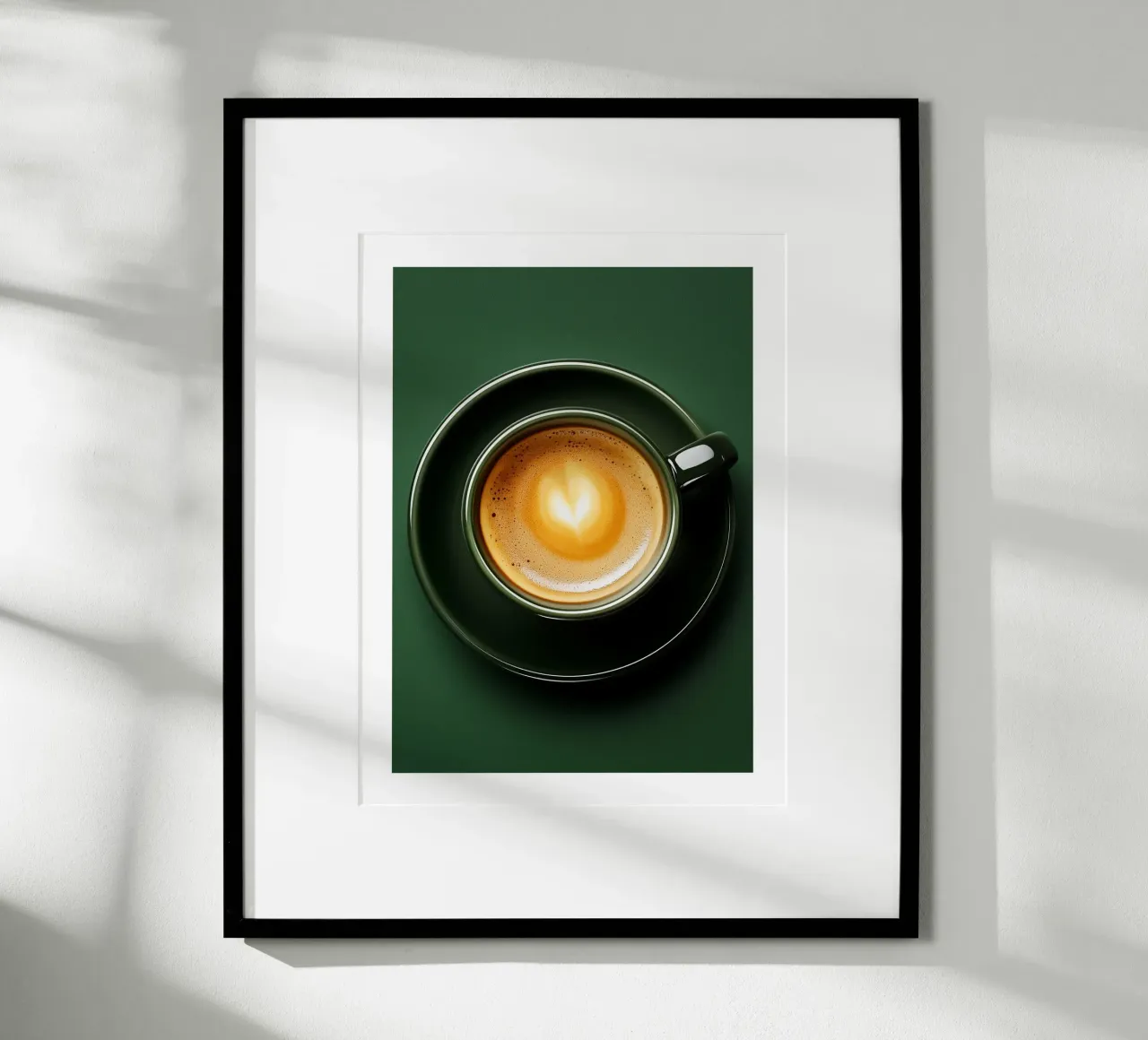 Espresso in tazza verde carta hahnemühle da Spice & Spoon Studio