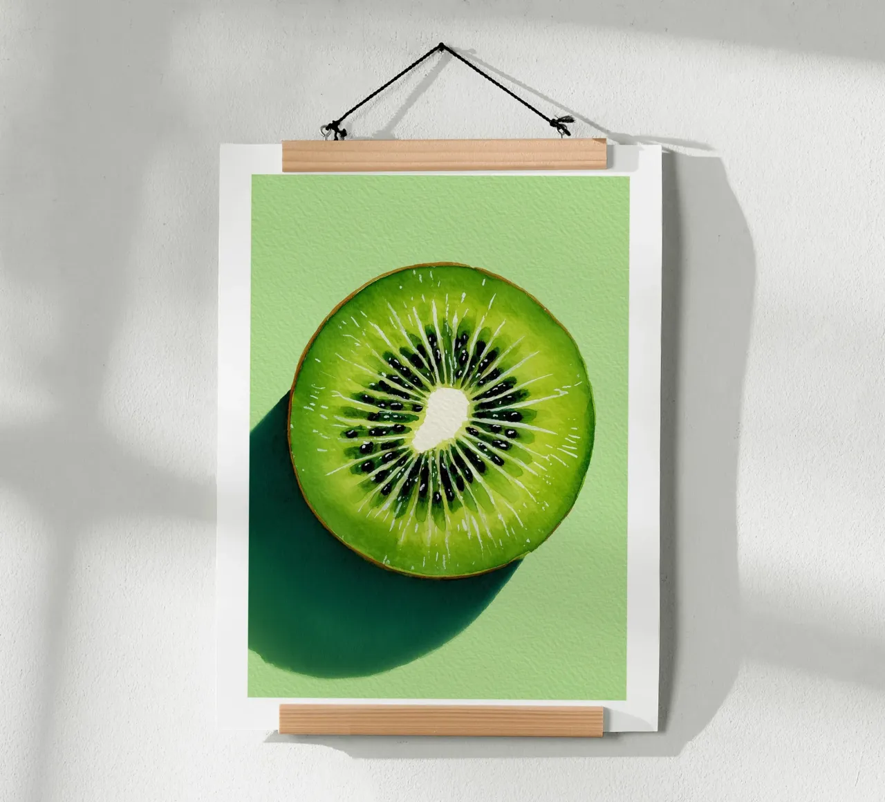 Pop Art Kiwi on Mint Green poster by Spice & Spoon Studio