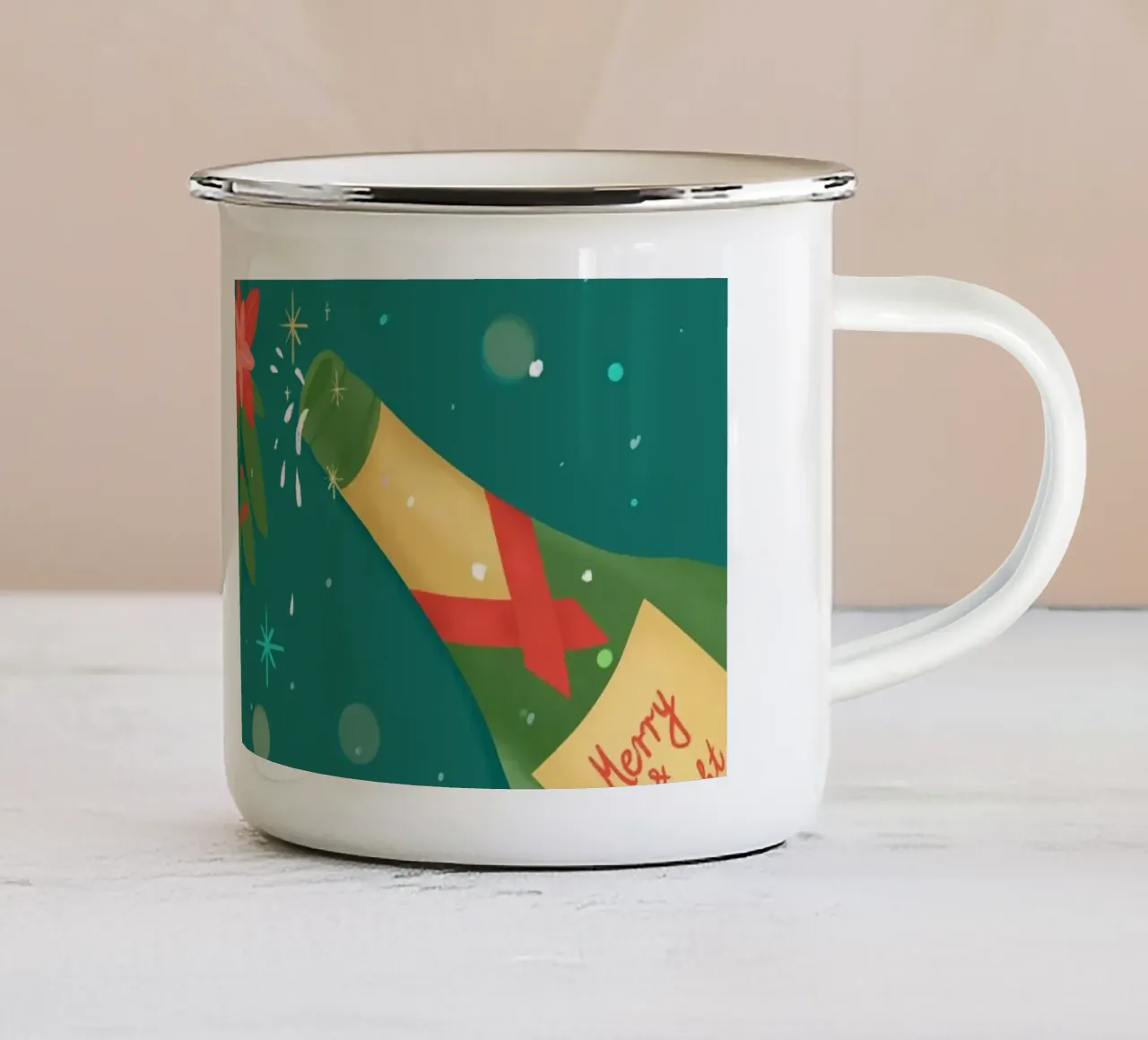 Holiday Cheers tazza in smalto da PetrArts