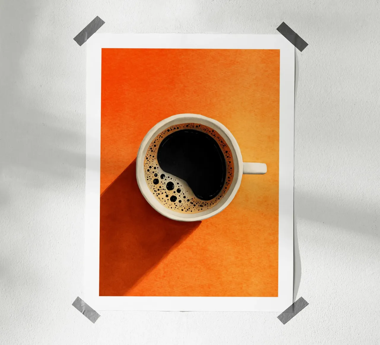 Caffè mattutino in grassetto carta hahnemühle da Spice & Spoon Studio