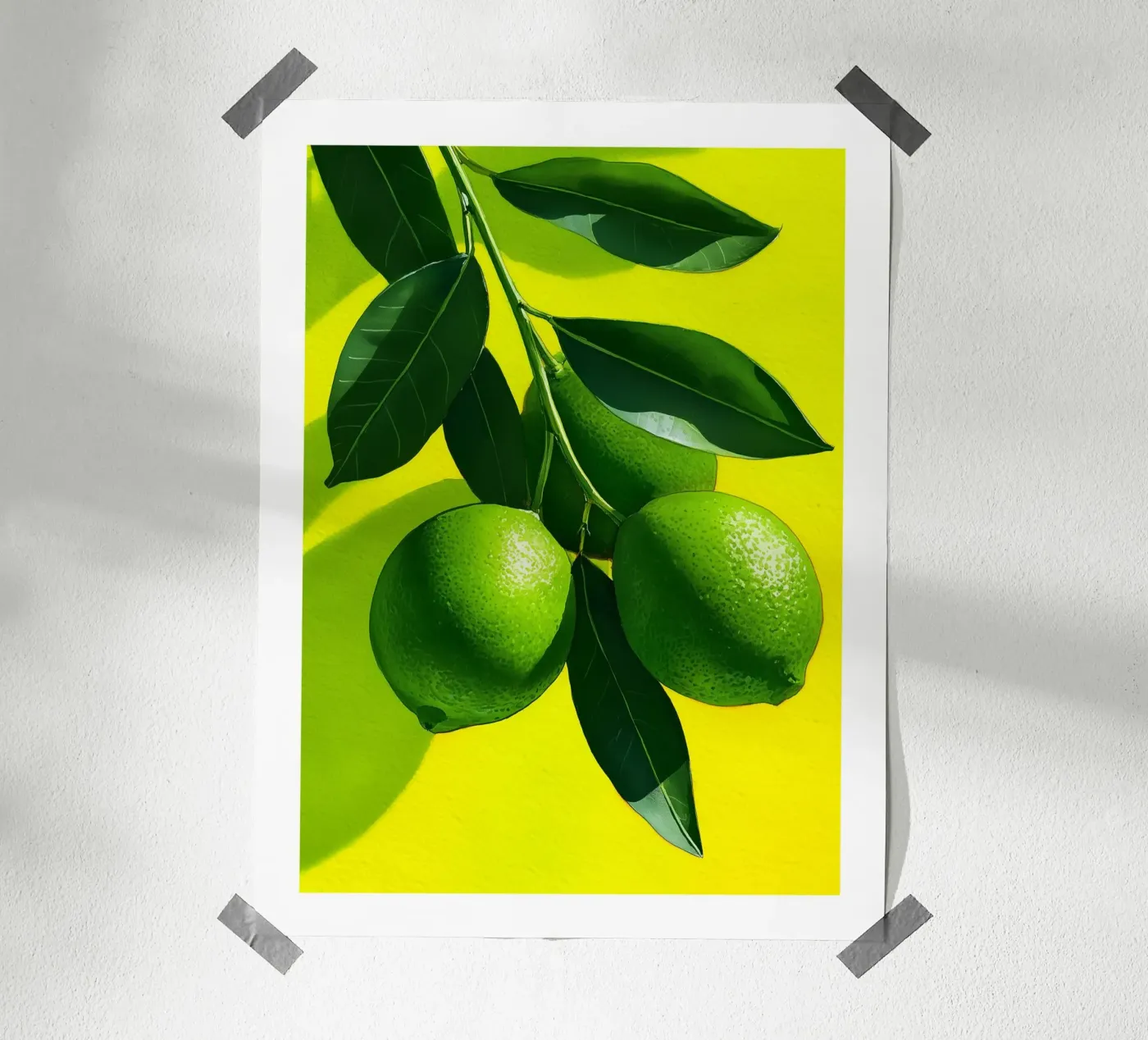 Zesty Lime Branch Poster von Spice & Spoon Studio
