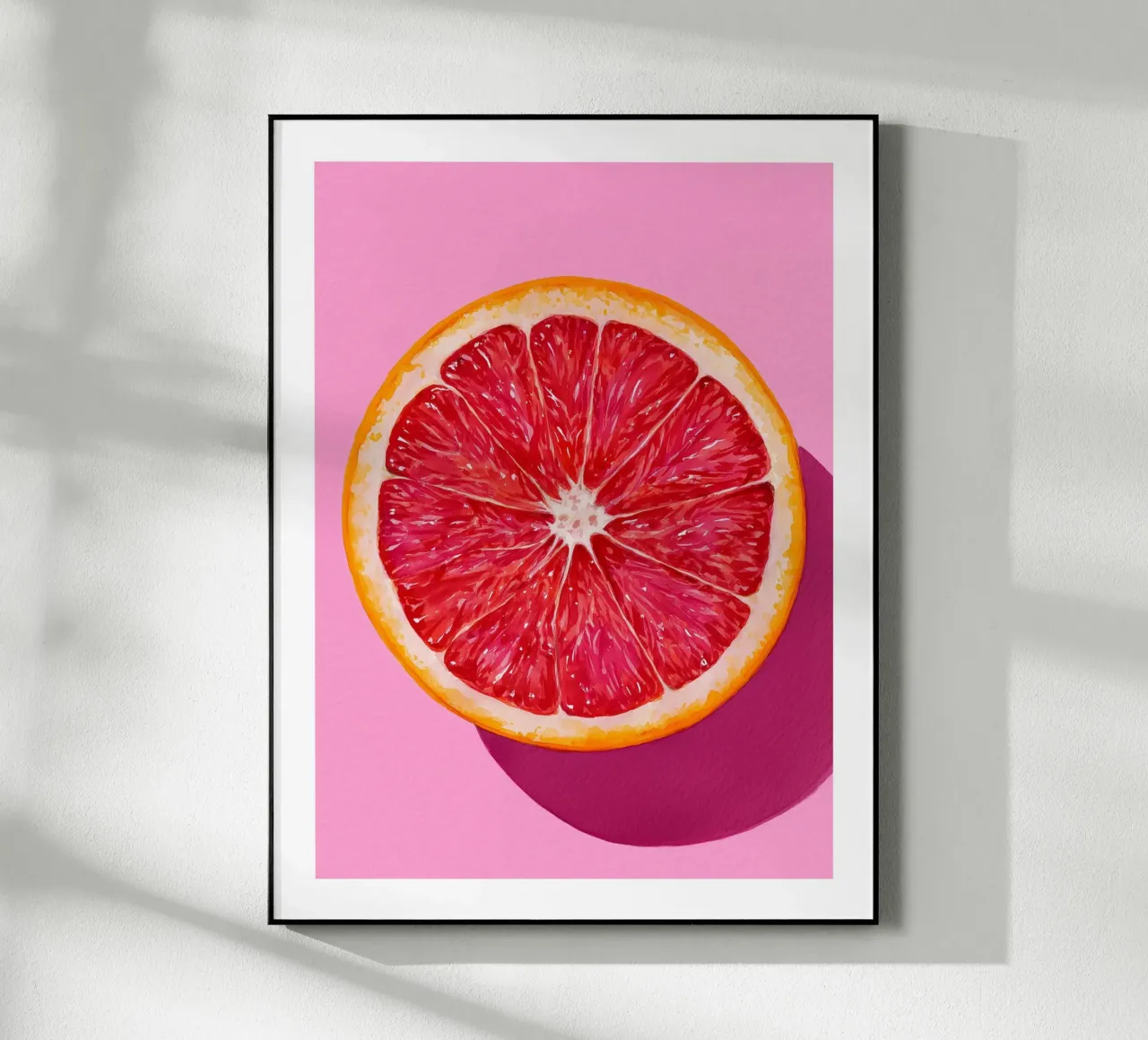 Robijn Grapefruit op Roze acryl van Spice & Spoon Studio