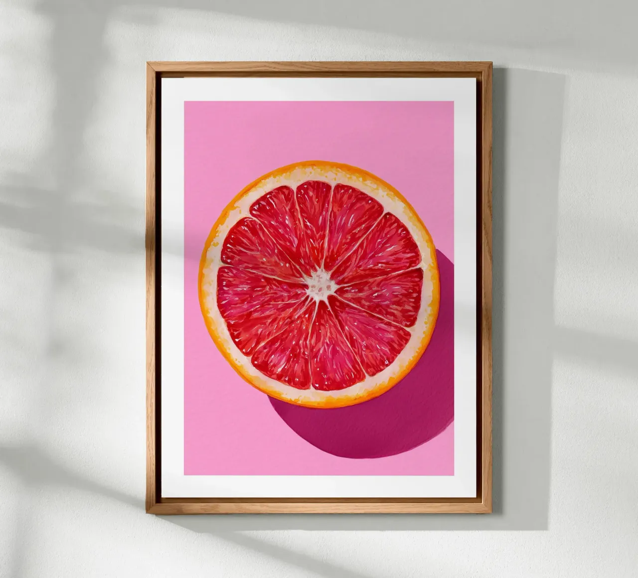 Ruby Grapefruit on Pink forex plate by Spice & Spoon Studio
