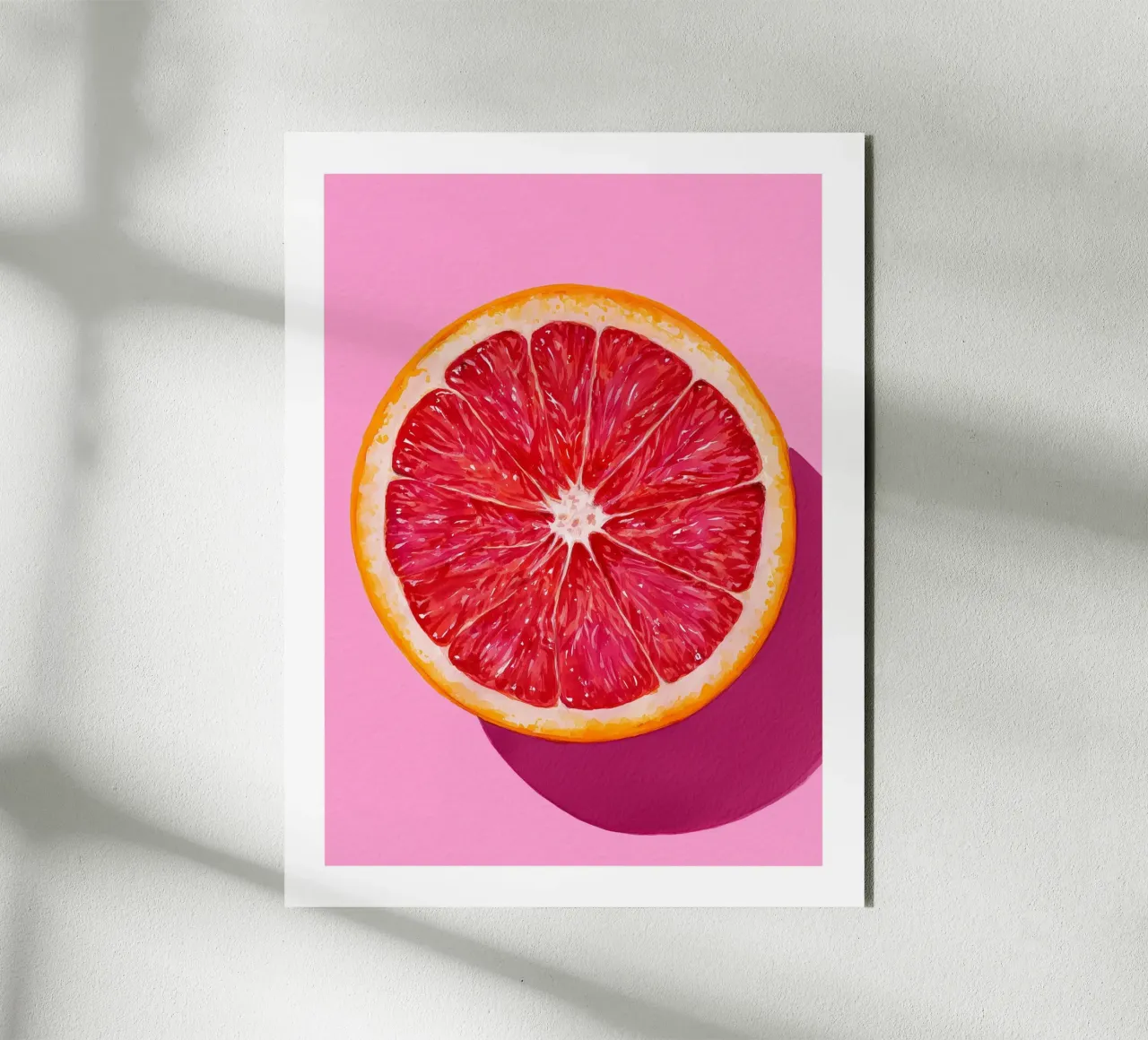 Ruby Grapefruit on Pink forex plate by Spice & Spoon Studio