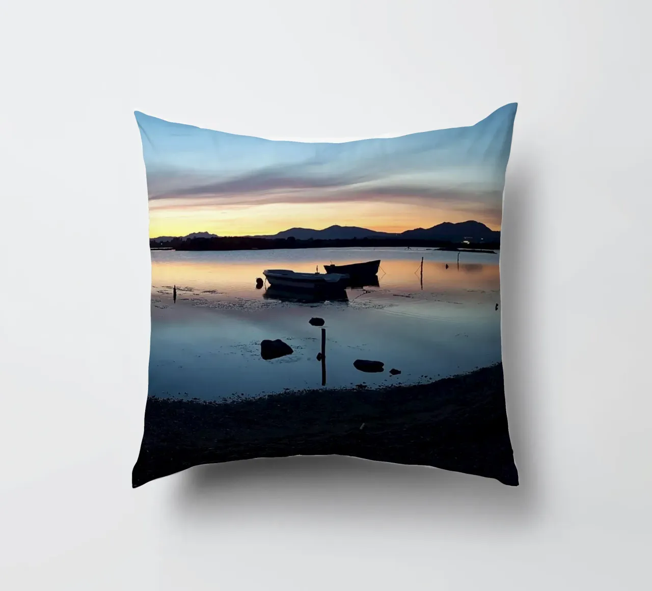 Sunset decorative cushion by Massimo Frascogna