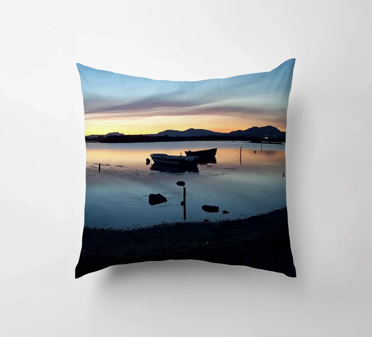 Sunset decorative cushion by Massimo Frascogna