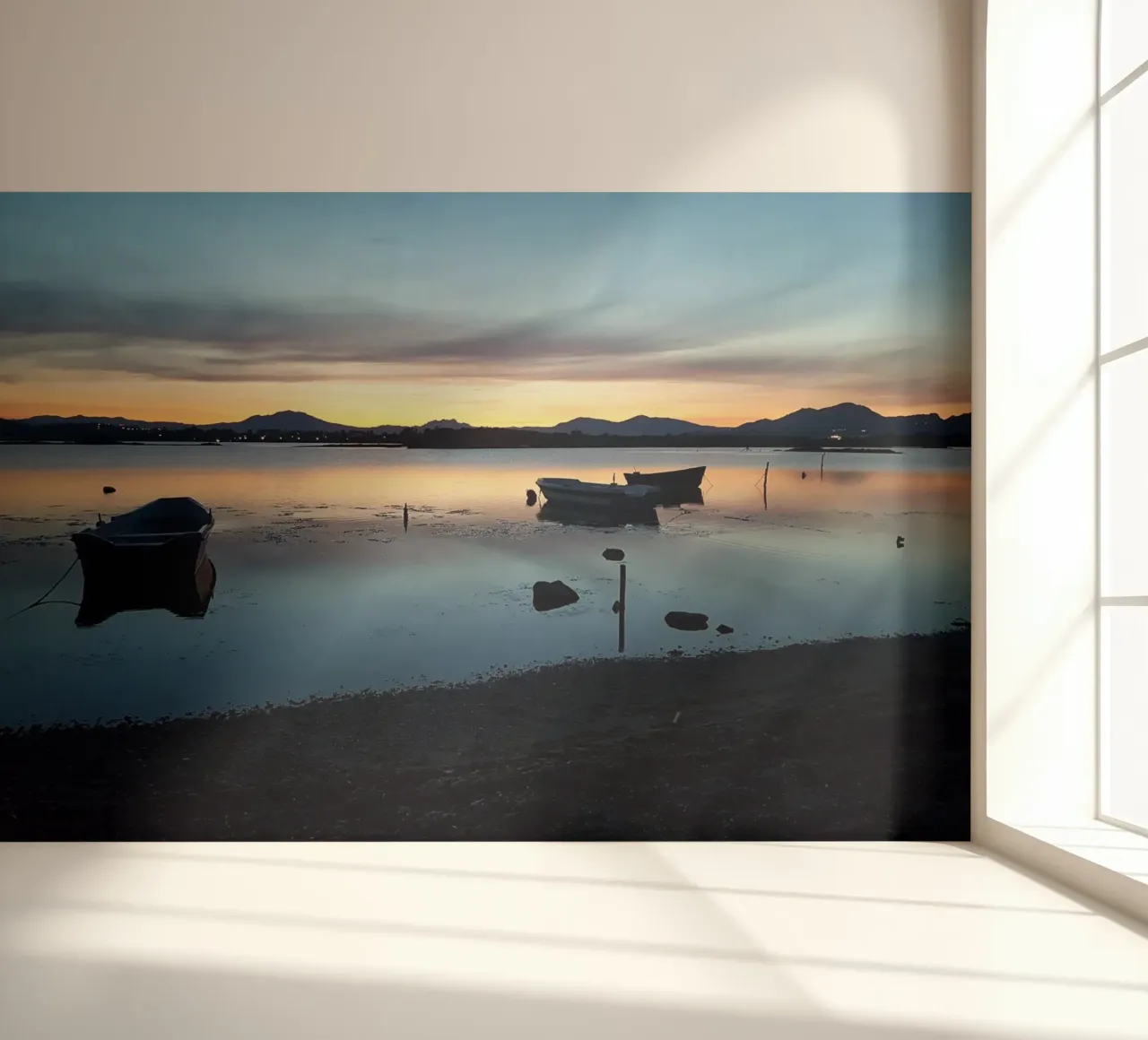 Sunset fotobehang van Massimo Frascogna