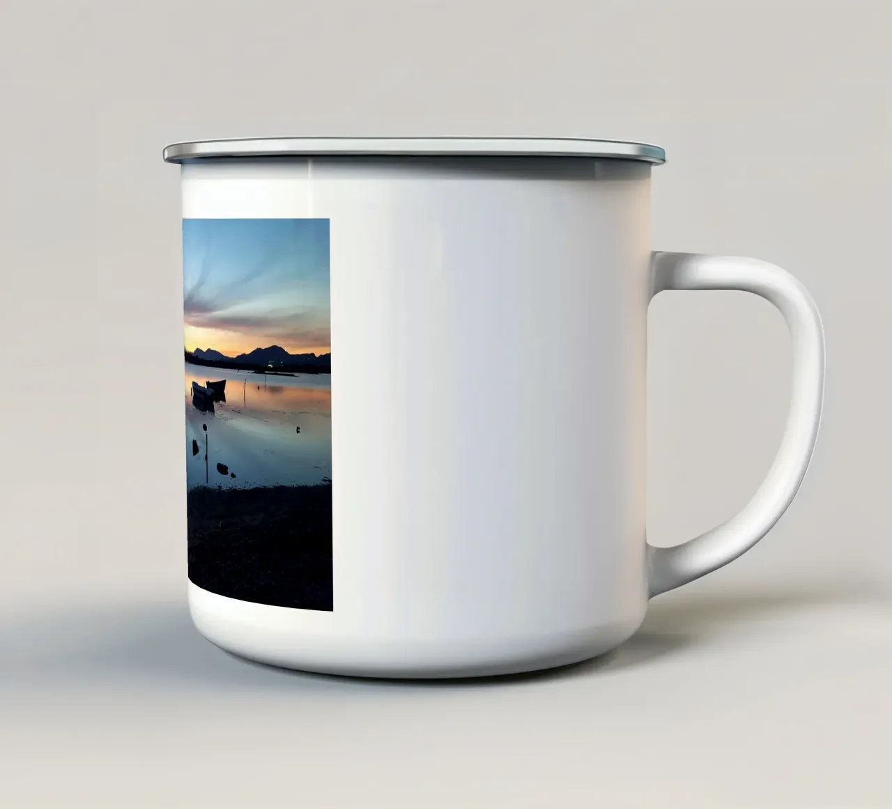 Sunset tazza in smalto da Massimo Frascogna