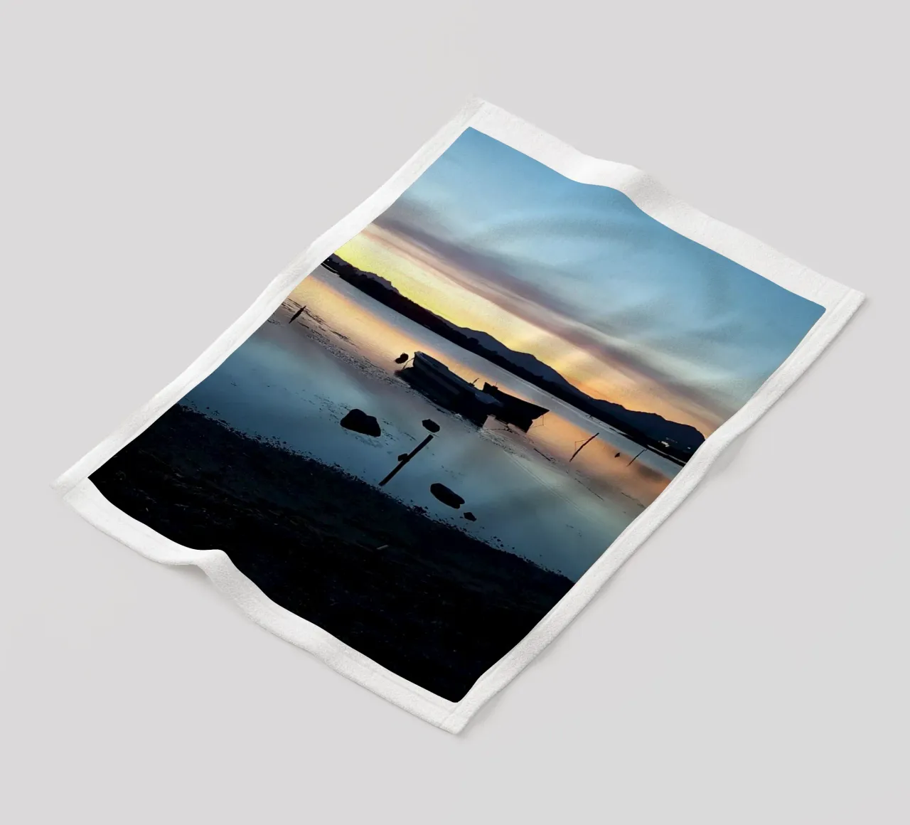 Sunset Fleecedecke von Massimo Frascogna